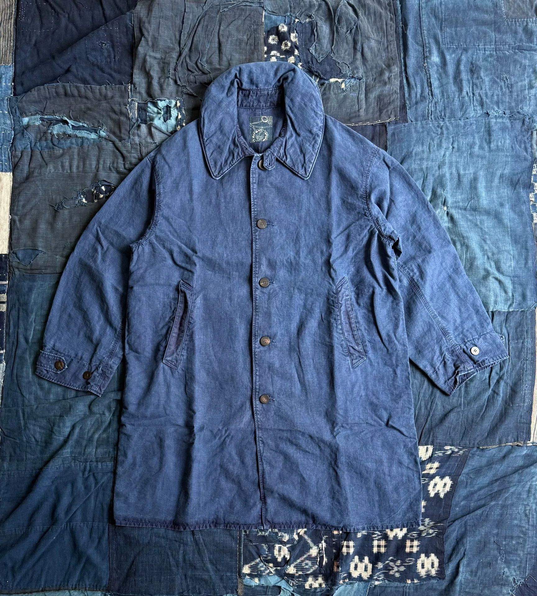 Visvim visvim indigo linen balmat parka coat Size US M / EU 48-50 / 2 - 1 Thumbnail