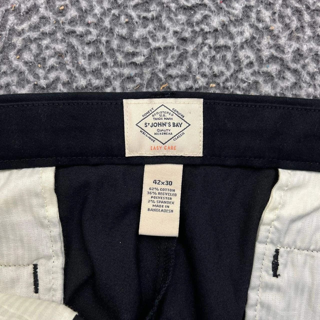 St. Johns Bay St. John's Pants Men 42x30 Chino Stretch Straight Pocket Size US 32 / EU 48 - 5 Thumbnail