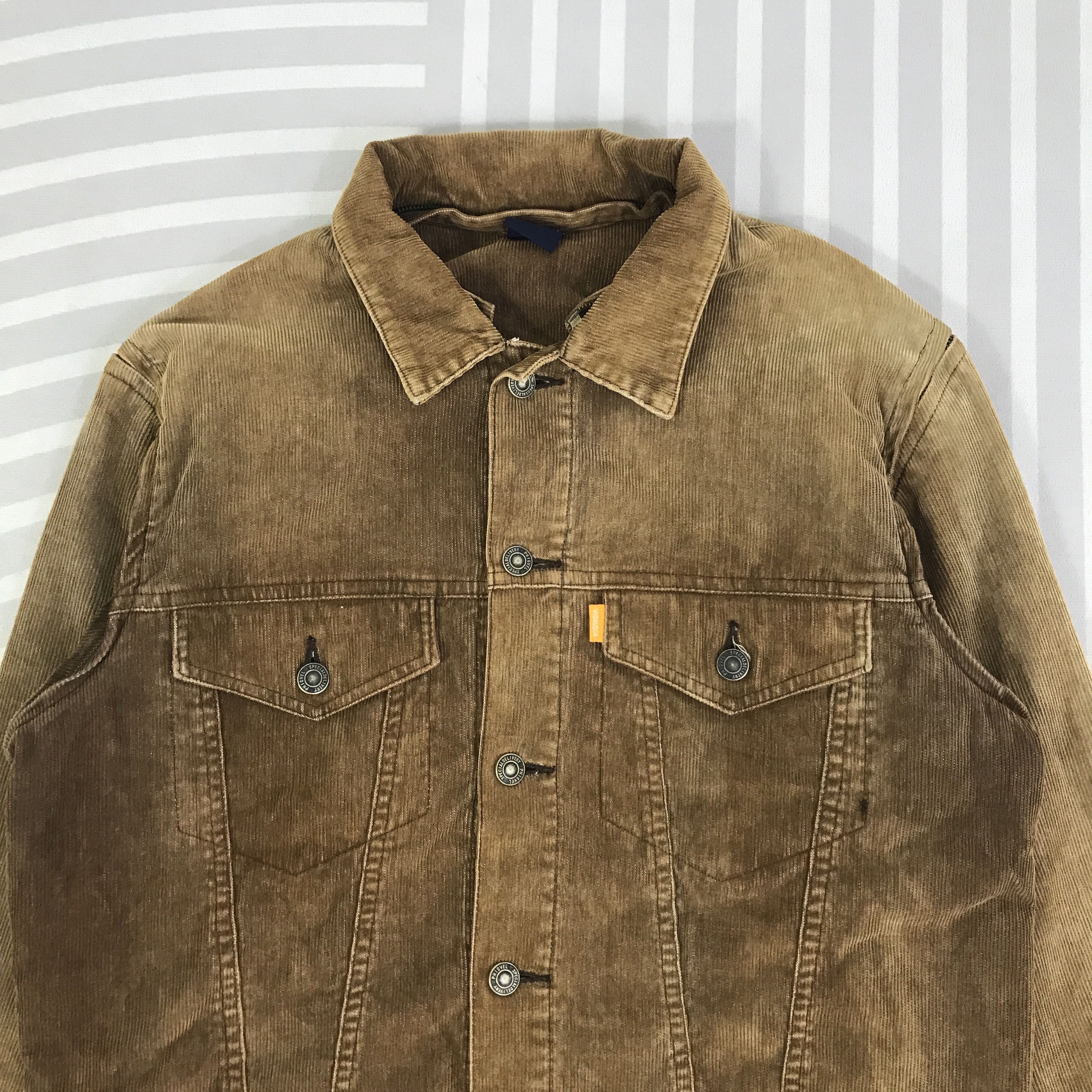 PHIGVEL MAKERS & Co. Vintage Phigvel cordury sun Faded Jacket K87B4 Size US L / EU 52-54 / 3 - 2 Thumbnail