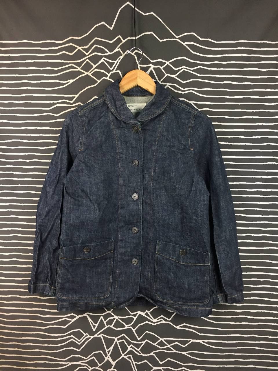 Japanese Brand Blanc Bleu Minuit by Rolladex Denim Chore Jacket Size US S / EU 44-46 / 1 - 2 Thumbnail
