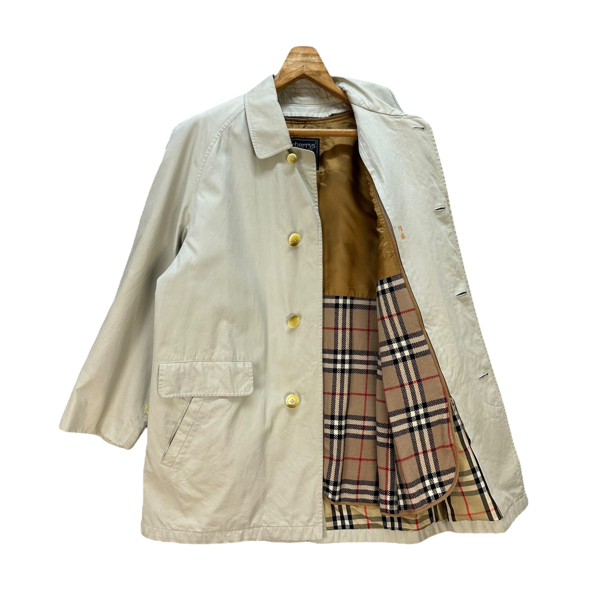 Burberry Vintage 90's BURBERRYS Button Coat Jacket #A80-1937 Size US M / EU 48-50 / 2 - 9 Thumbnail