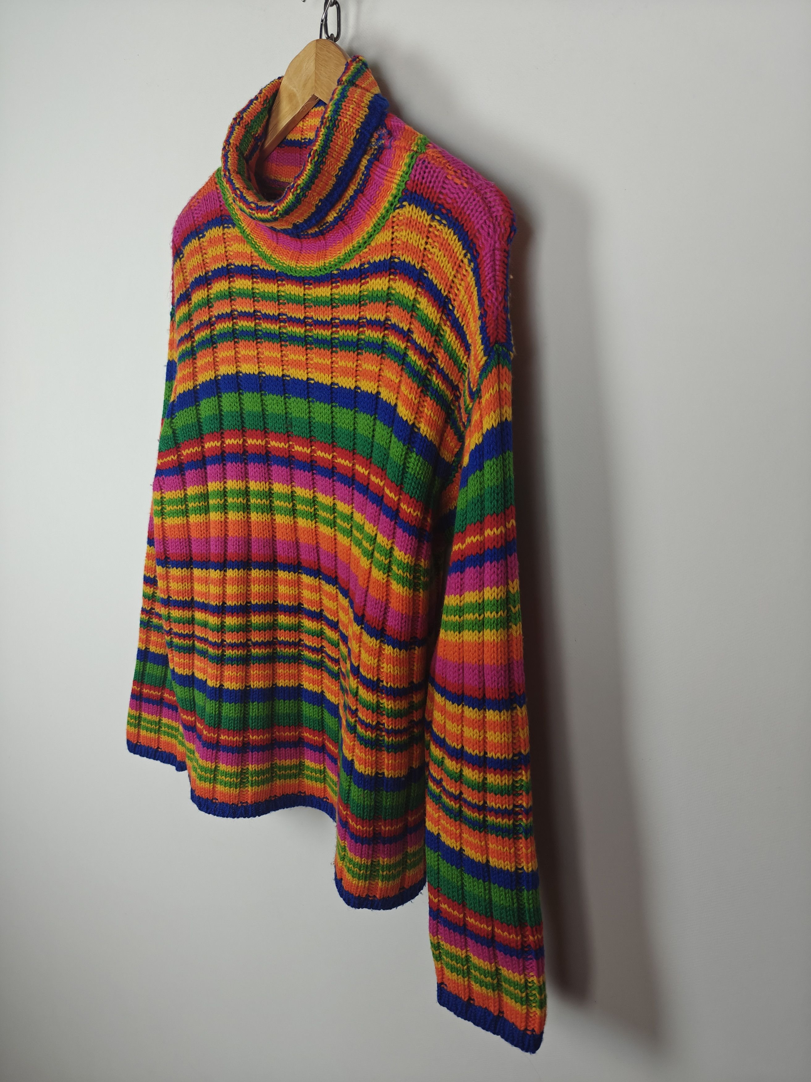 United Colors Of Benetton United Colors Of Benetton Knit Sweater Wool VTG Italy M Size US M / EU 48-50 / 2 - 5 Thumbnail