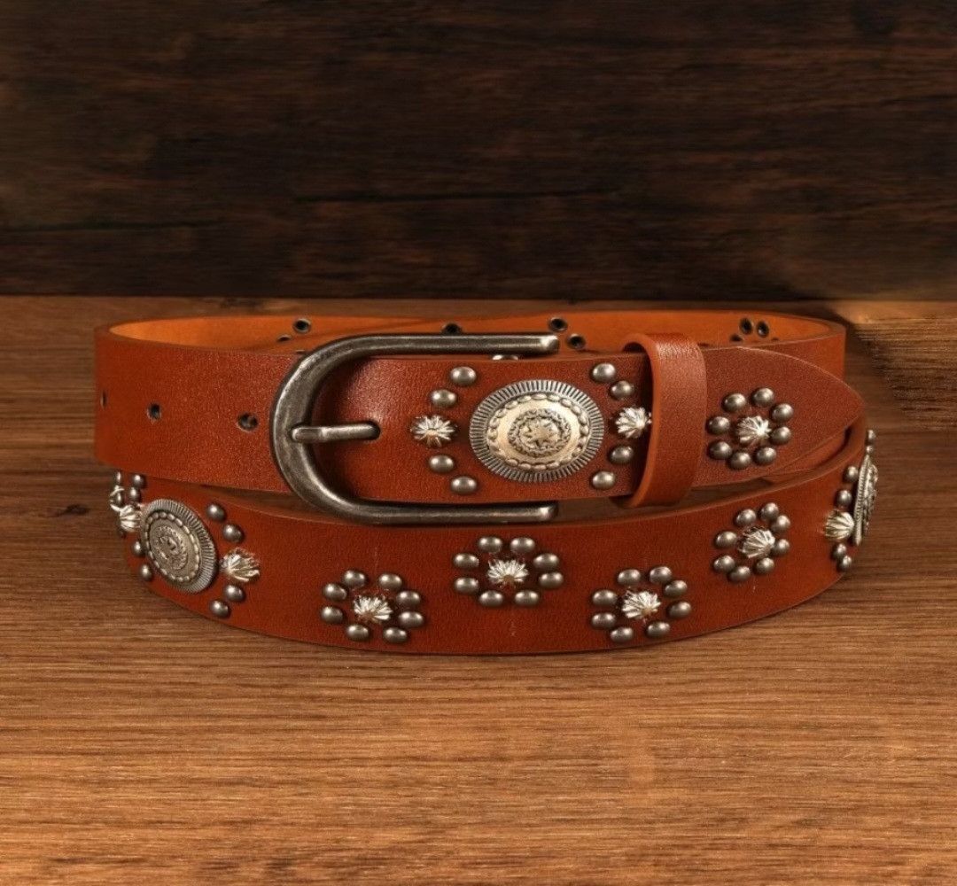 Japanese Brand Japanese style harajuku unique rivet belt Size ONE SIZE - 1 Preview