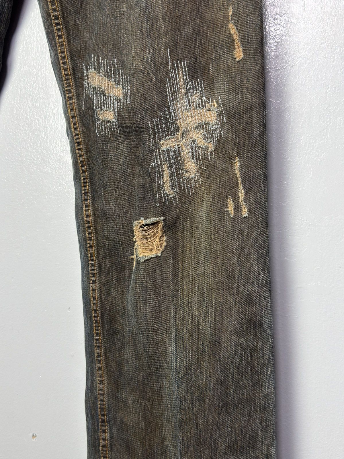 Dolce & Gabbana FW2006 Dolce & Gabbana Distressed Grey Relaxed Denim Jeans Size US 32 / EU 48 - 7 Thumbnail