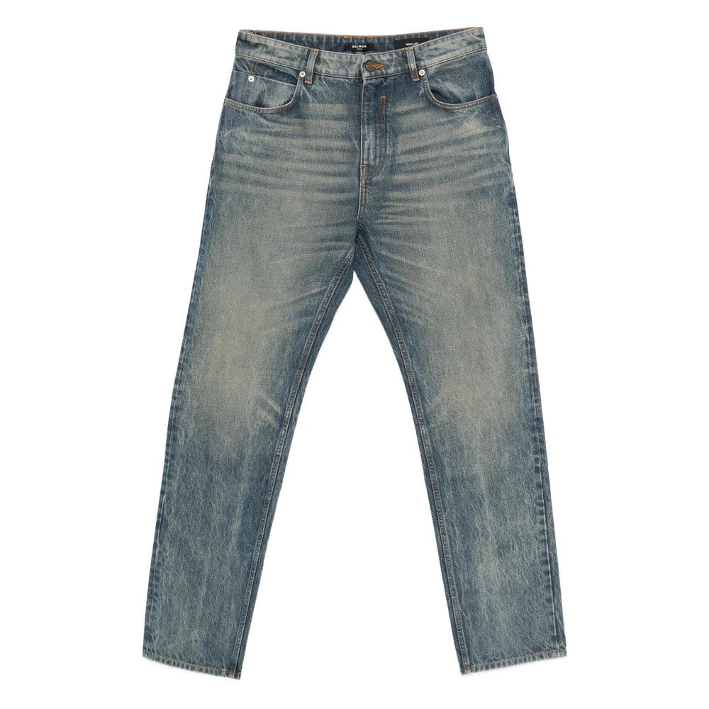 Balmain Balmain BLUE Denim - Regular & Straight-Leg Jeans Size US 32 / EU 48 - 1 Thumbnail