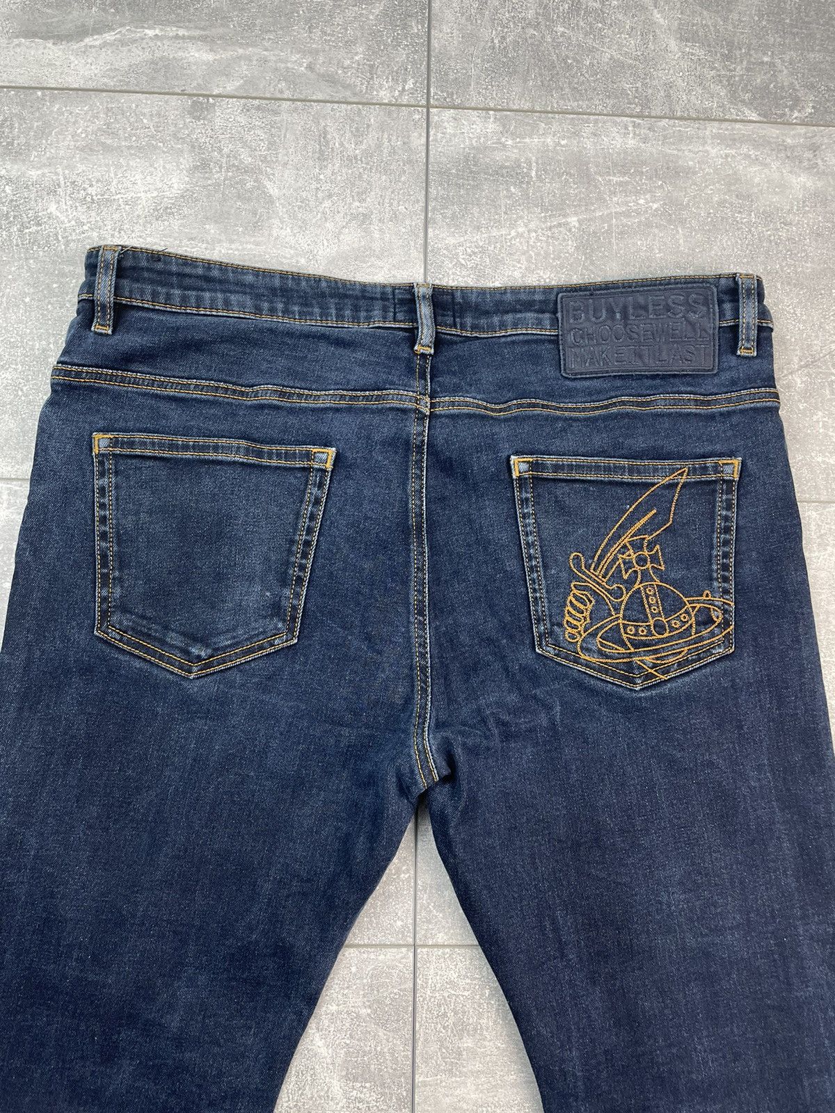 Vivienne Westwood Vivienne Westwood Skinny Denim Jeans Big Logo Size US 36 / EU 52 - 4 Thumbnail
