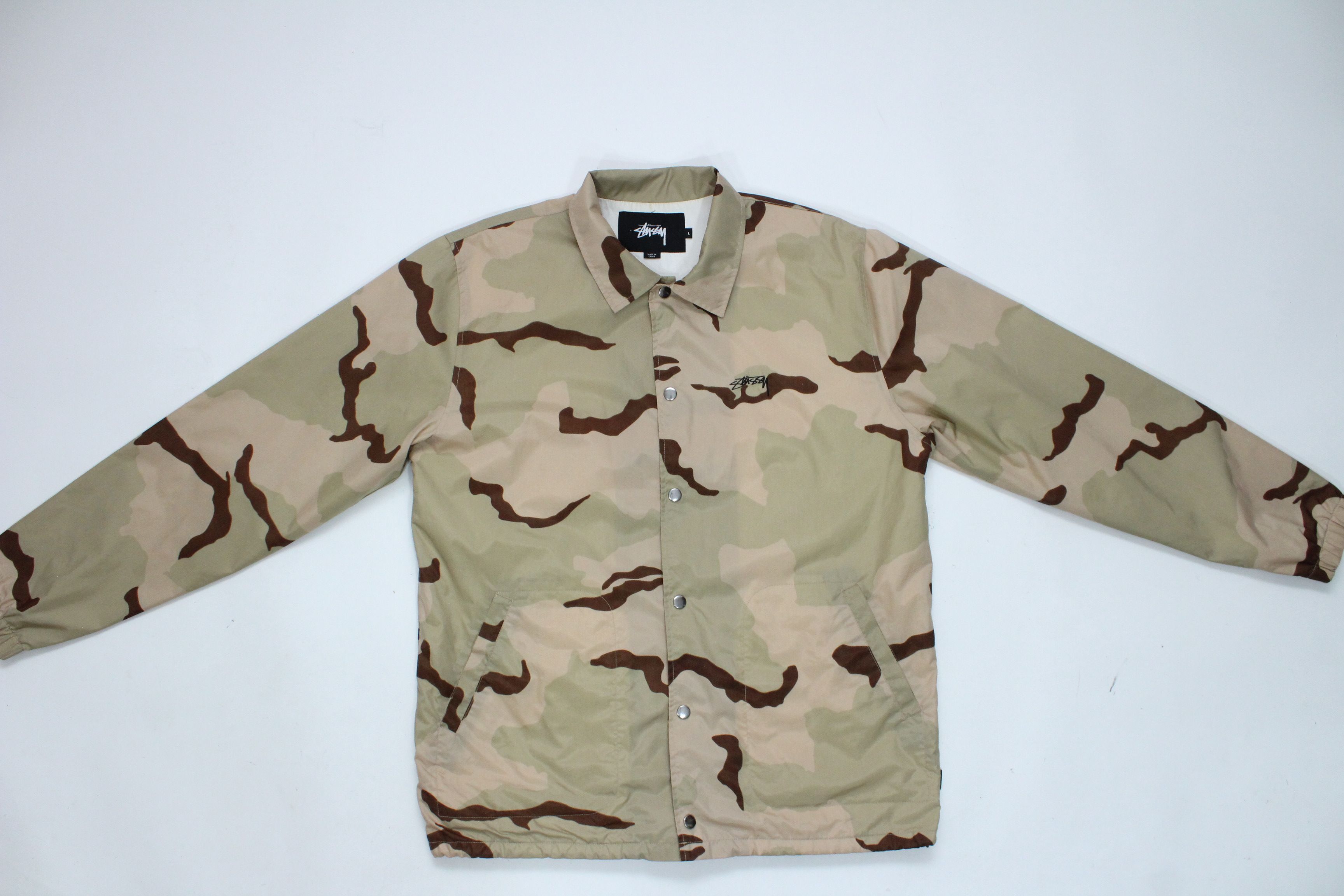 Stussy Stussy Coach Jacket Camo Size L Size US L / EU 52-54 / 3 - 9 Thumbnail