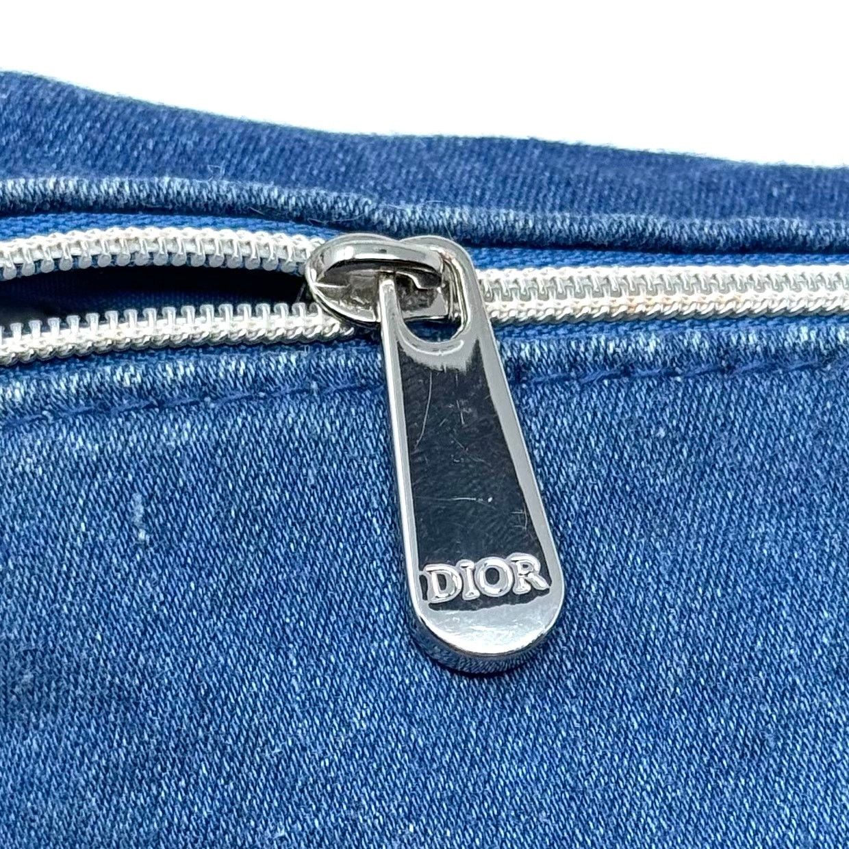 Dior Dior Denim Zipper Pouch Size ONE SIZE - 9 Thumbnail