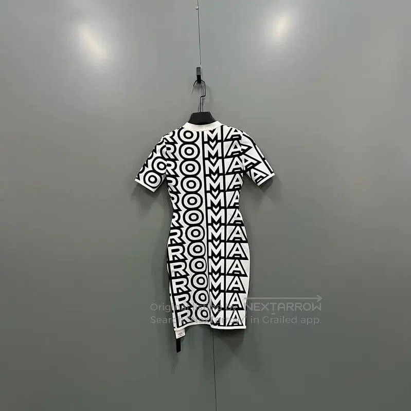 Fendi Fendi Multicolor Cotton Short Sleeve Dress . Size XXS / US 00 / IT 34 - 2 Thumbnail