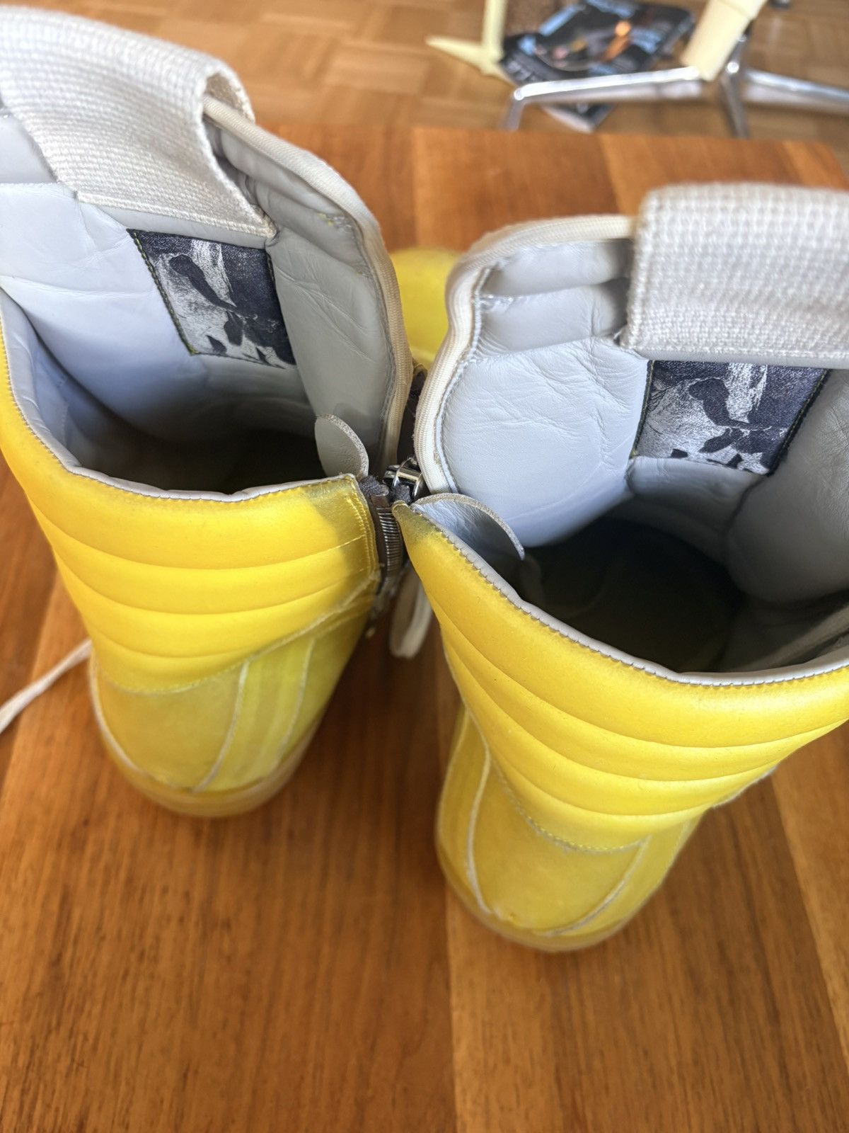 Rick Owens Rick Owens Geobaskets - Yellow Size US 11 / EU 44 - 11 Thumbnail