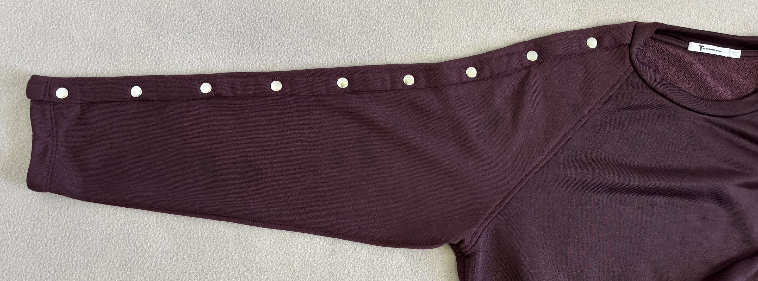 Alexander Wang × T by Alexander Wang T by Alexander Wang burgundy sweatshirt small Size S / US 4 / IT 40 - 6 Thumbnail
