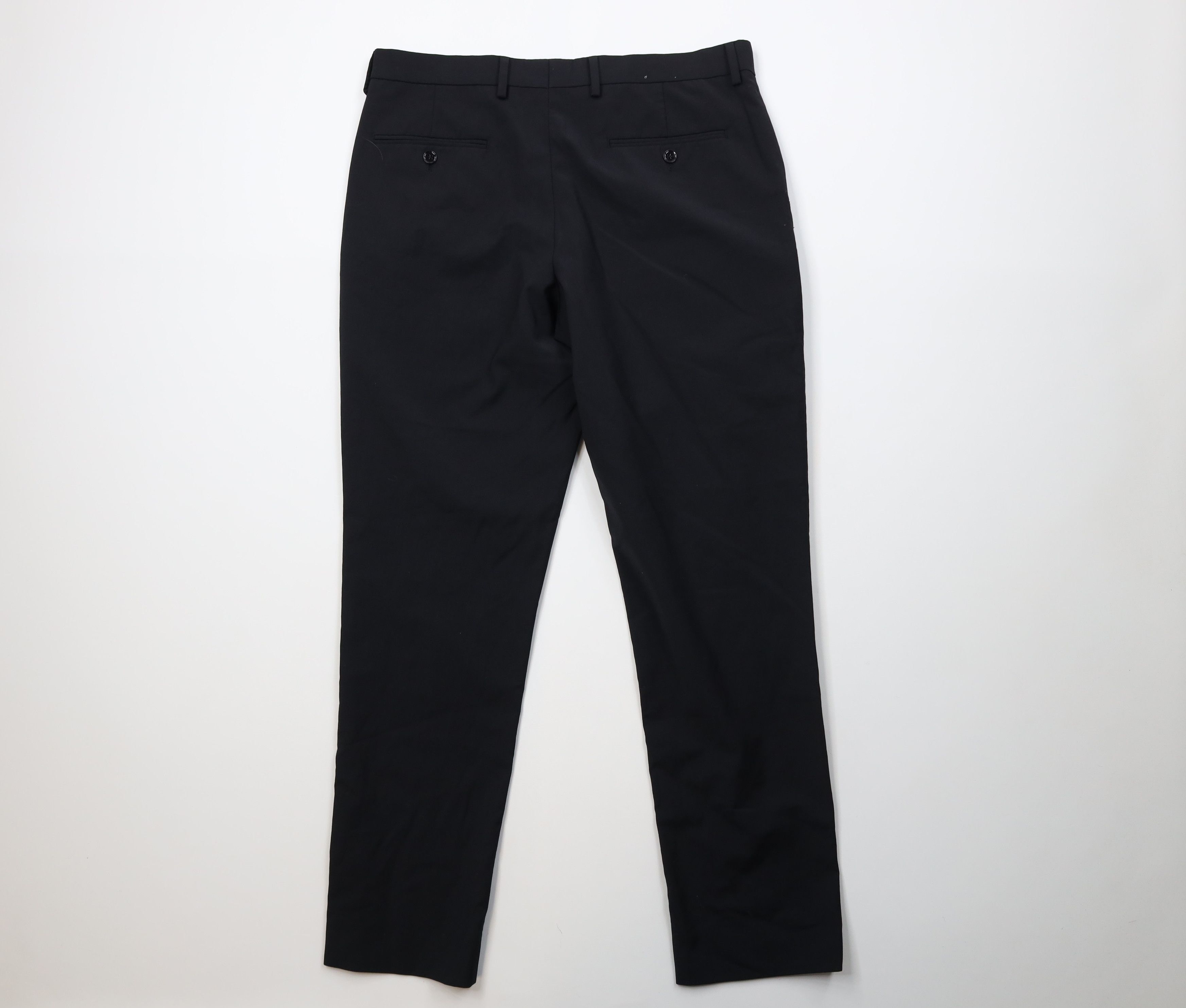 Express Express Stretch Wool Blend Knit Chino Pants Trousers Black Size US 34 / EU 50 - 8 Thumbnail