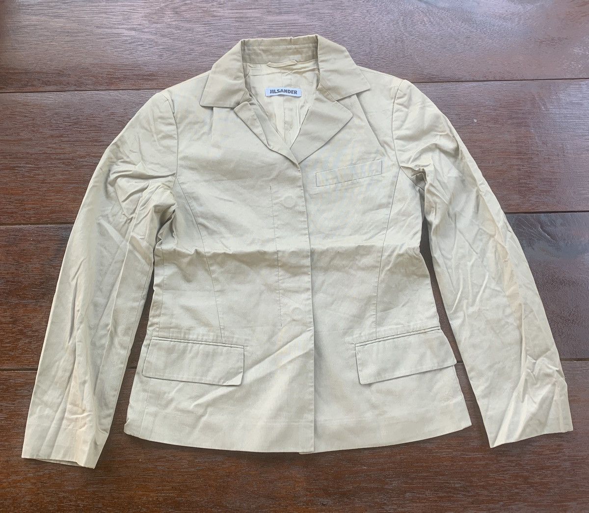 Jil Sander Jil Sander khaki blend blazers Size XS / US 0-2 / IT 36-38 - 1 Thumbnail