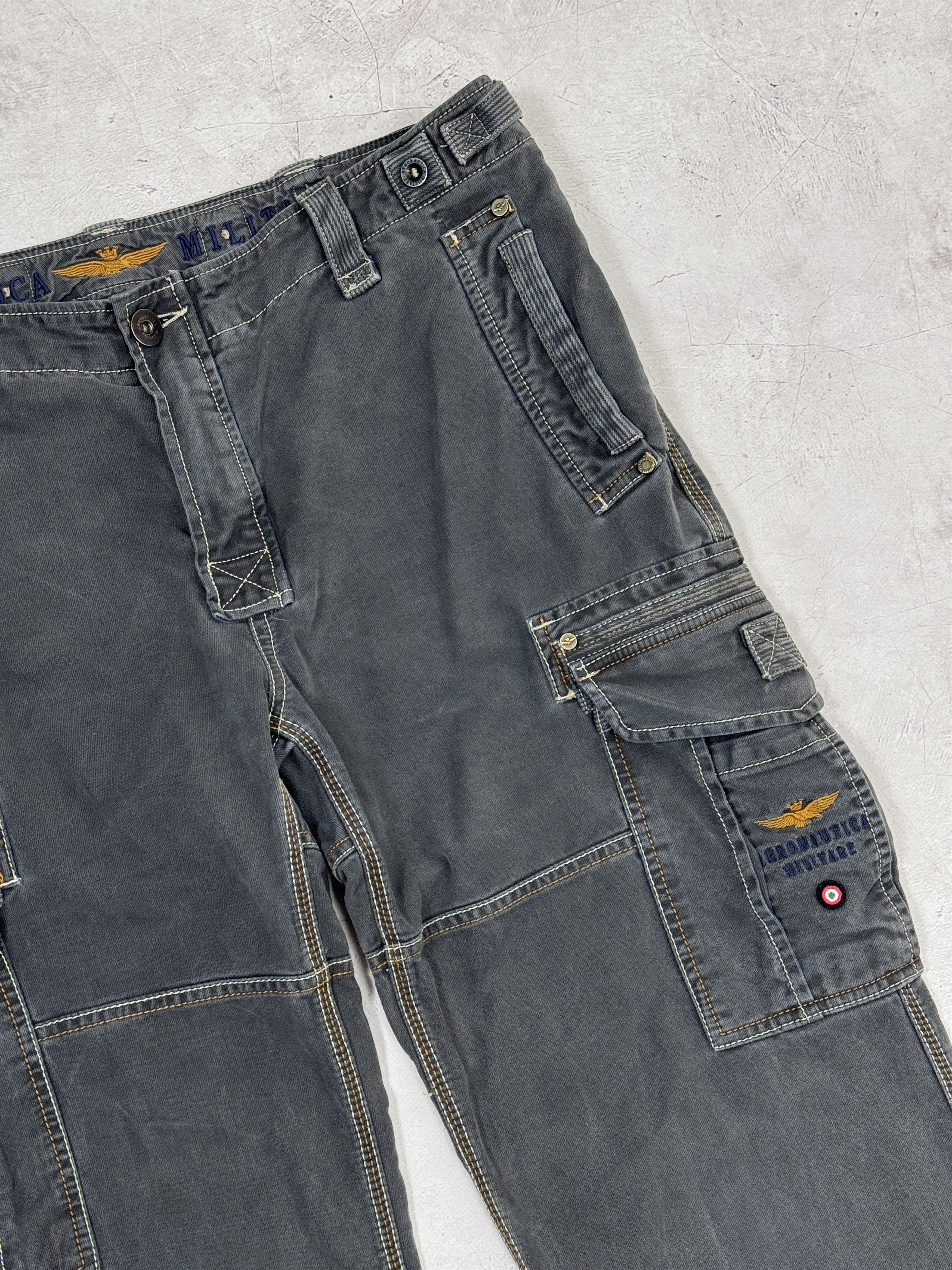 Aeronautica Militare Cargo Pants Trousers Multipocket
