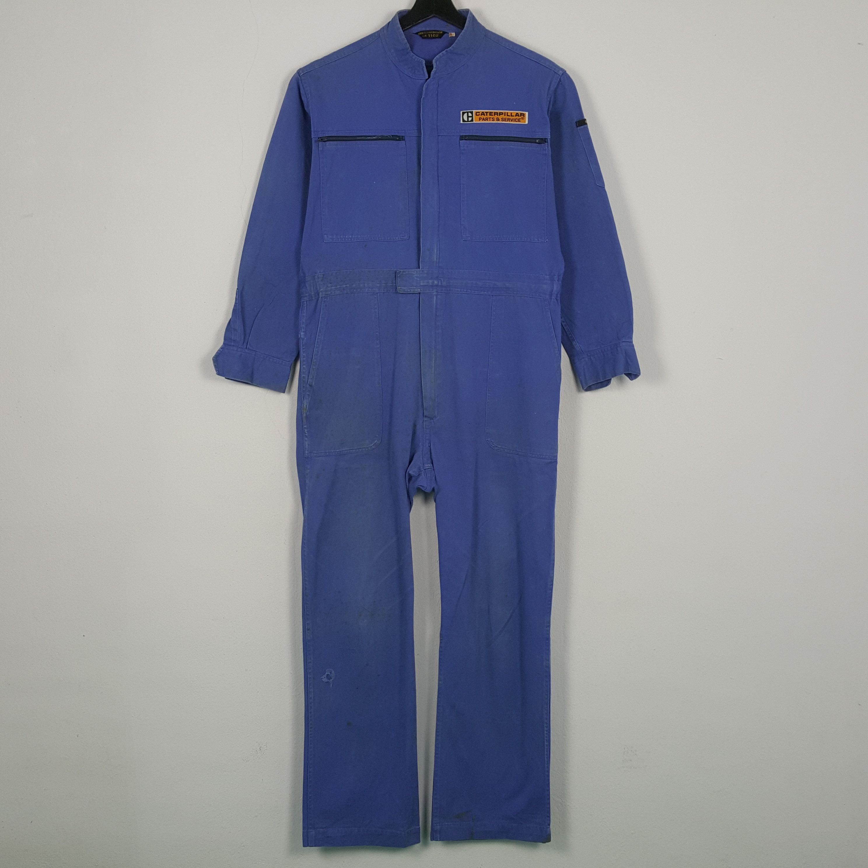 Vintage Caterpillar Mitsubishi Japanese Motorsports Coverall RR2 Size US L / EU 52-54 / 3 - 4 Thumbnail