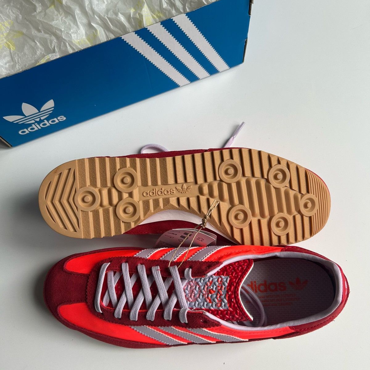 Adidas NEW Adidas Sl 72 OG ‘Solar Red/Ice Lavender’-Women’s size 8 Size US 8 / IT 38 - 6 Thumbnail