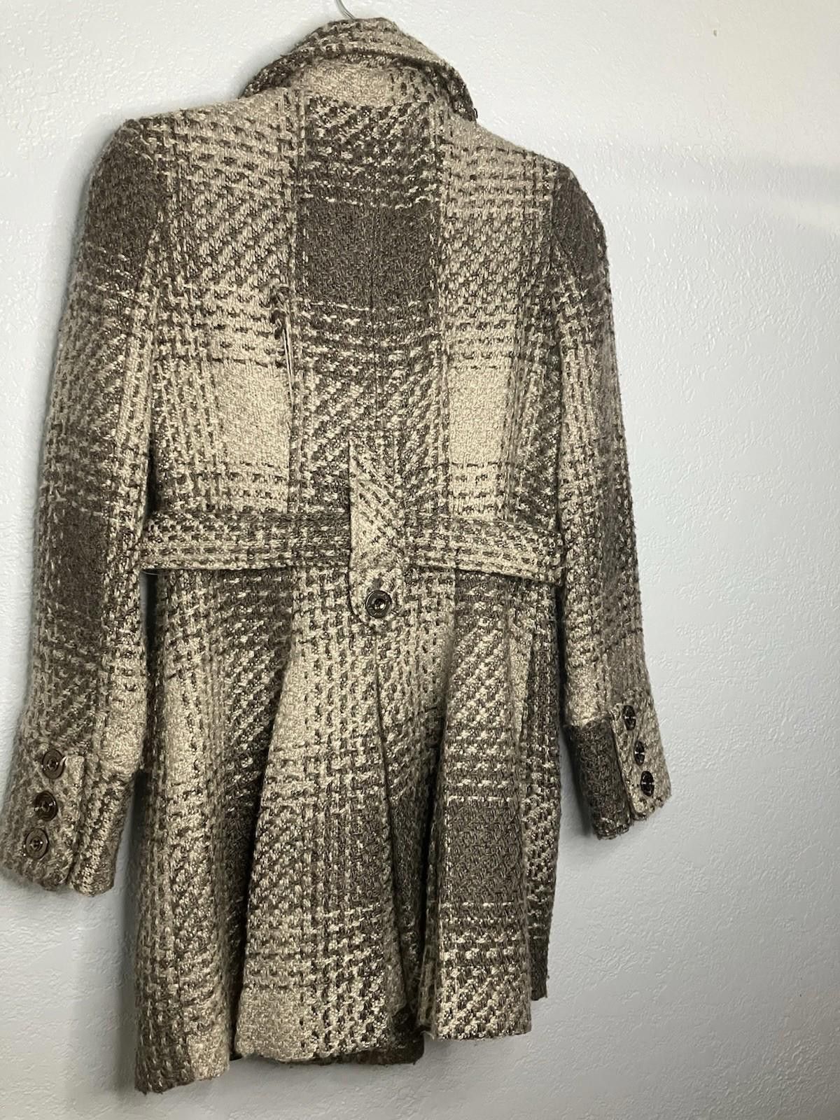 Guess G By Guess Women’s Black/Gray Wool Blend Trench Coat Size M Size M / US 6-8 / IT 42-44 - 4 Thumbnail
