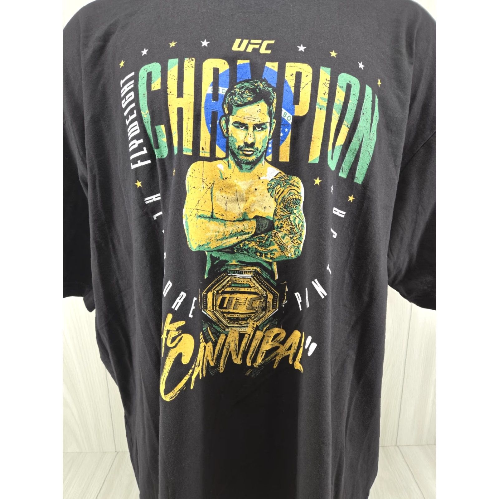 Vintage 500 Level T-Shirt Unisex Adults 4XL Black Graphic Print The Cannibal MMA Gildan 5000 Size 4XL Round Neck Short Sleeve Size US XXL / EU 58 / 5 - 3 Thumbnail