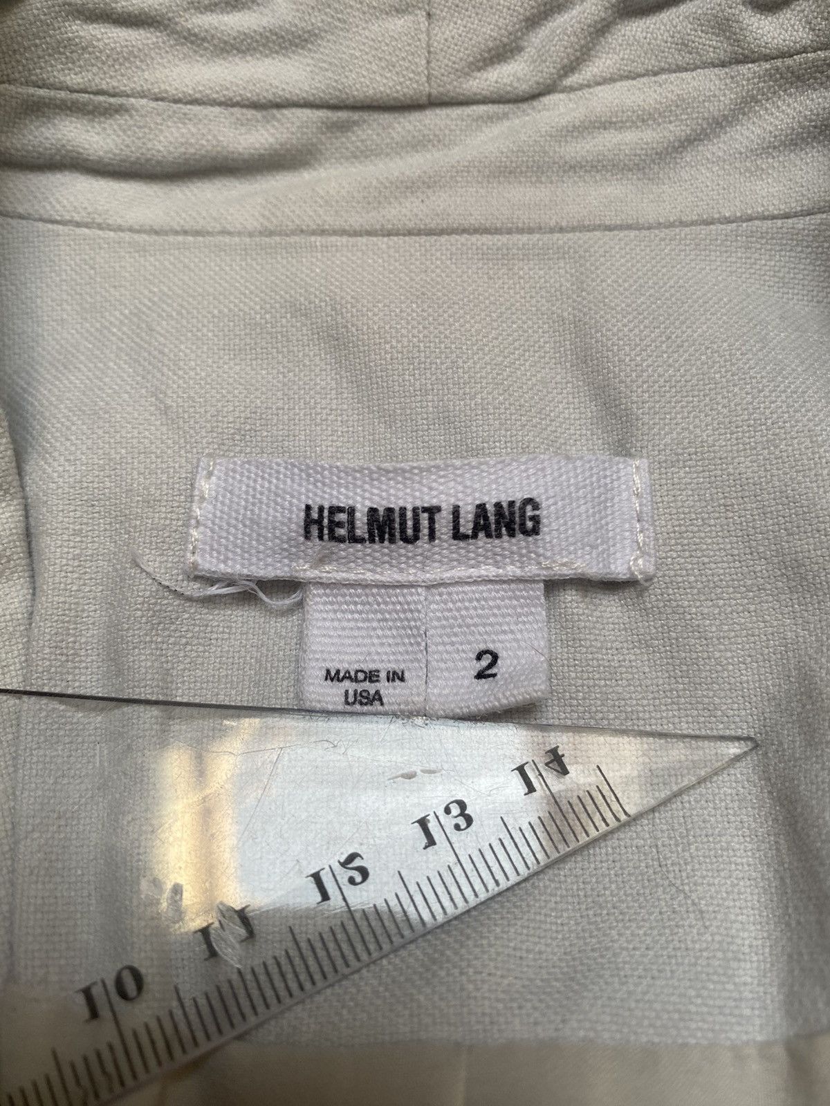 Helmut Lang HELMUT LANG Linen Blend Blazer Black 2 Size XS / US 0-2 / IT 36-38 - 2 Thumbnail