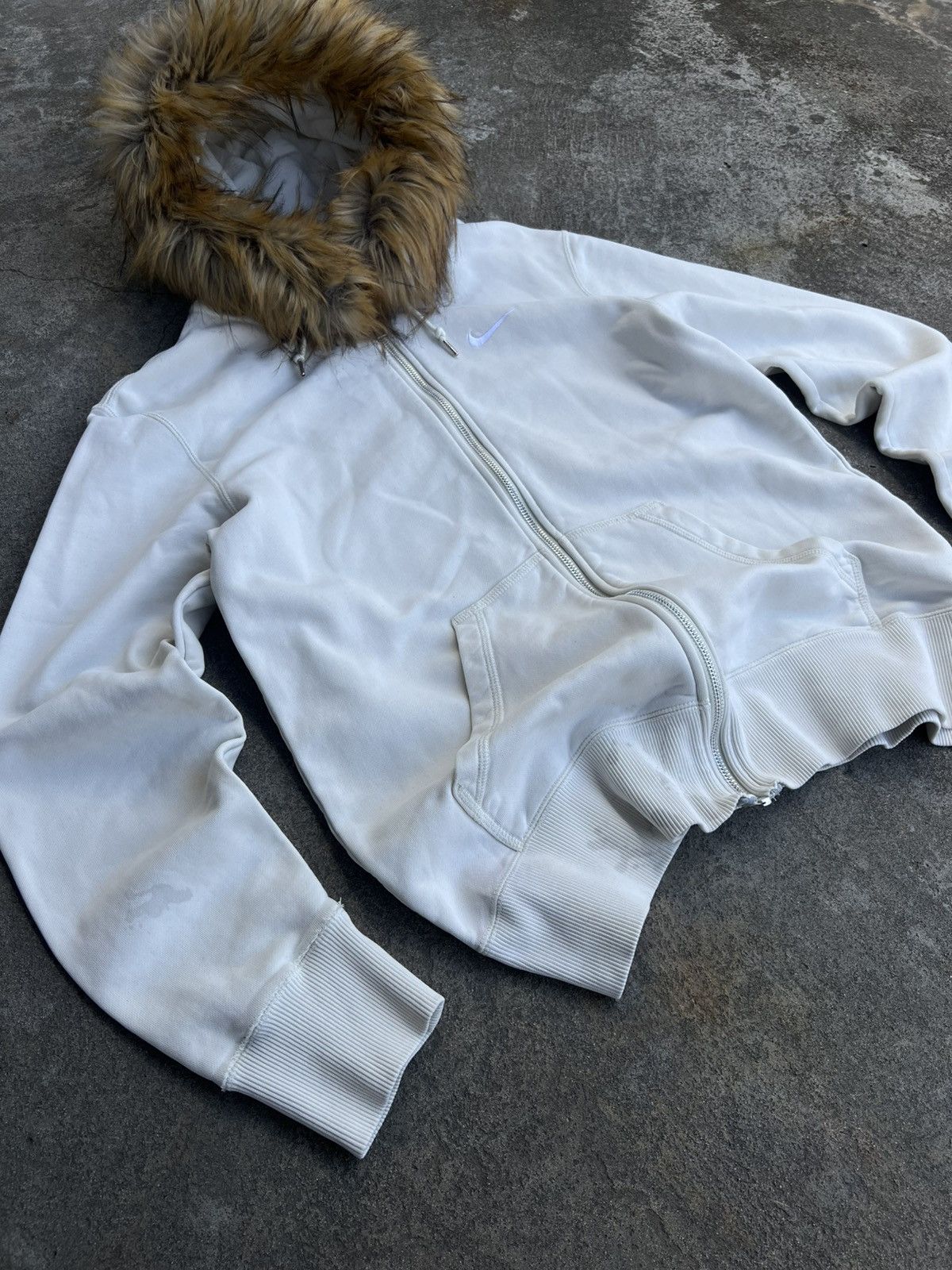 If Six Was Nine × Nike × Vintage Nike swoosh Y2K if six was nine fur japan style zip hoodie Size US M / EU 48-50 / 2 - 4 Thumbnail