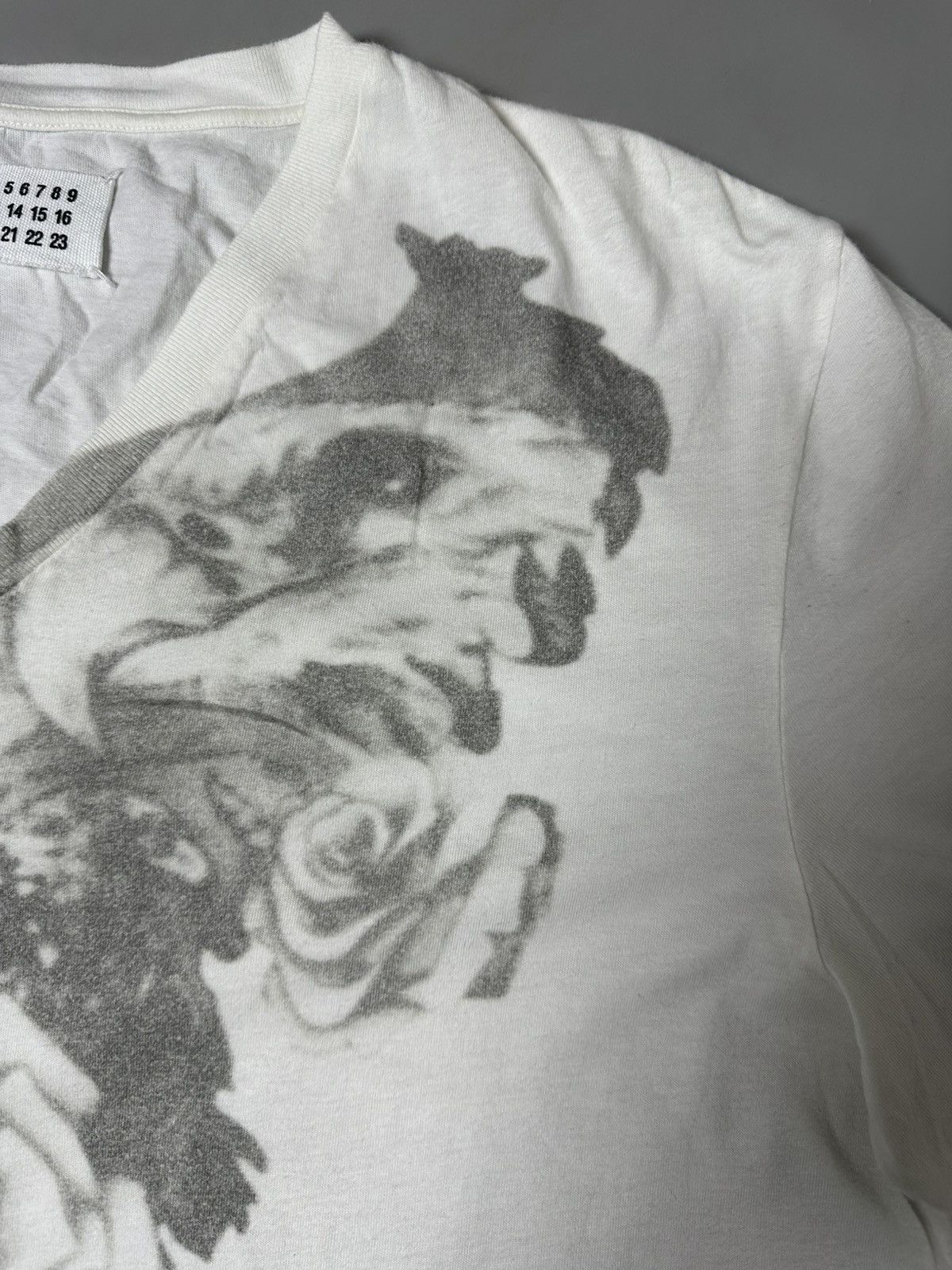 Maison Margiela Maison Margiela 2010 “Eagle & Rose” Trompe L’Oeil Tee Size US M / EU 48-50 / 2 - 5 Thumbnail