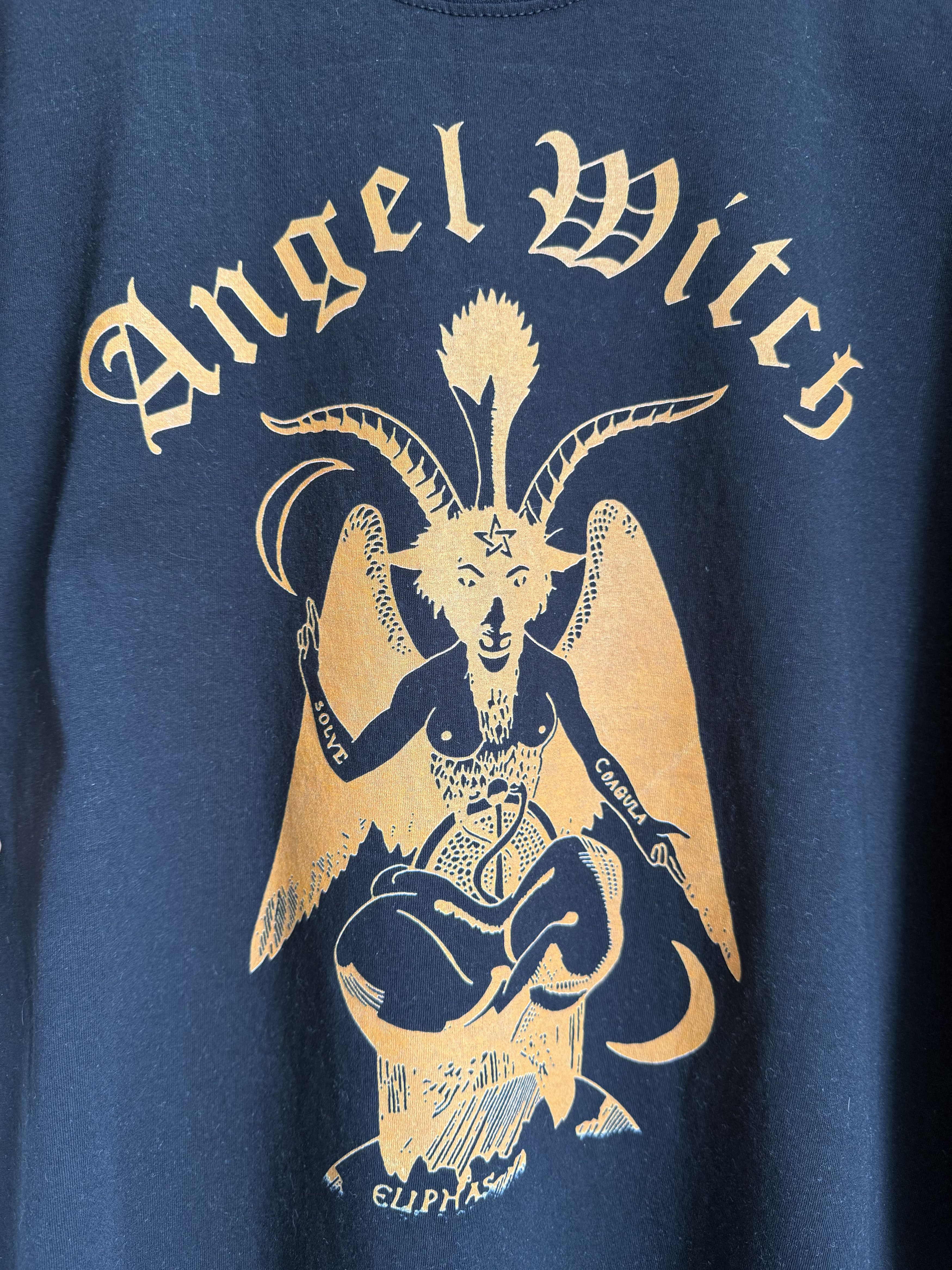 Band Tees × Vintage Vintage 2000s Angel Witch baphomet t-shirt Size US L / EU 52-54 / 3 - 2 Thumbnail