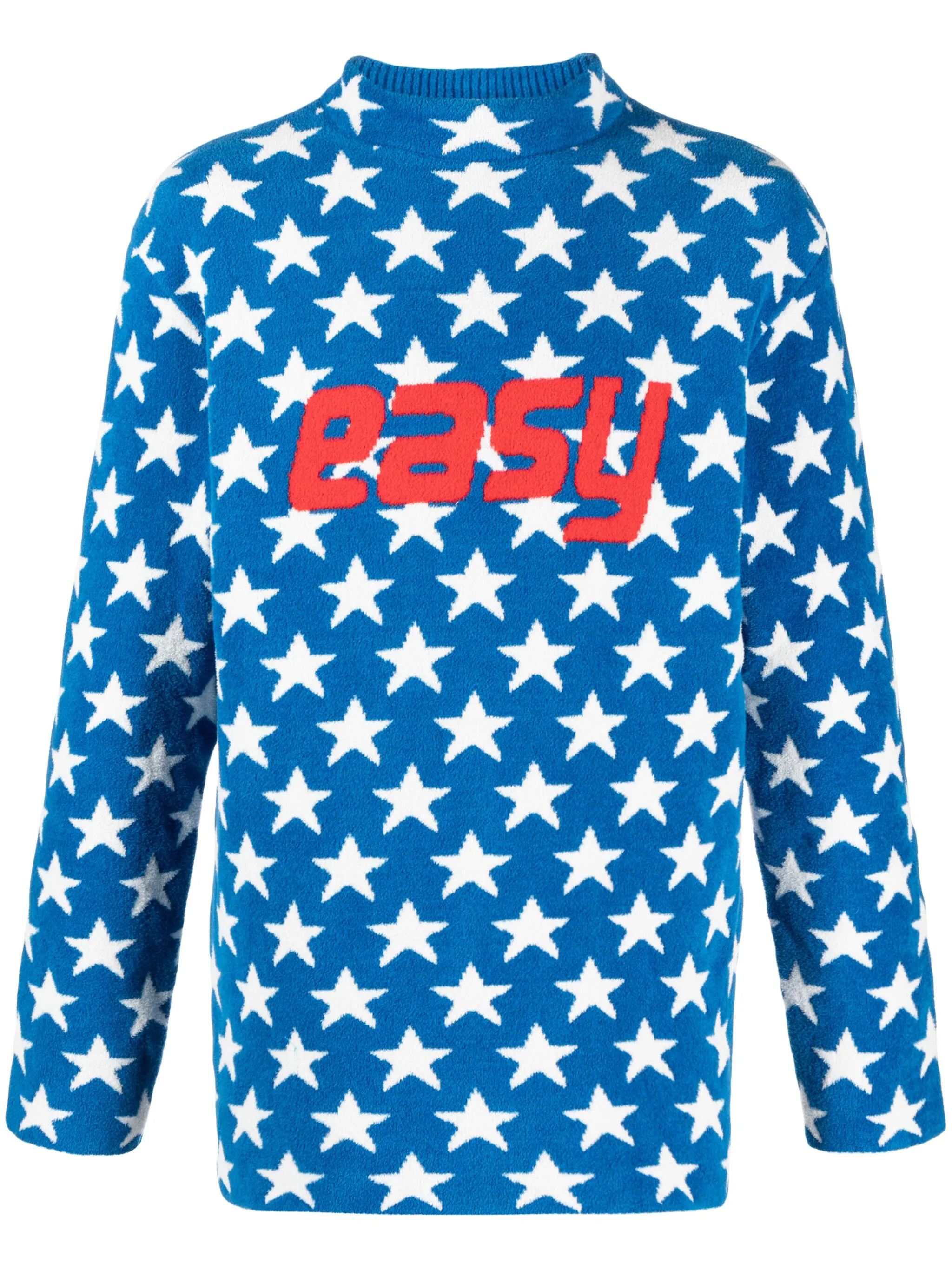 o1y0125 Crewneck Sweatshirt in Blue/White