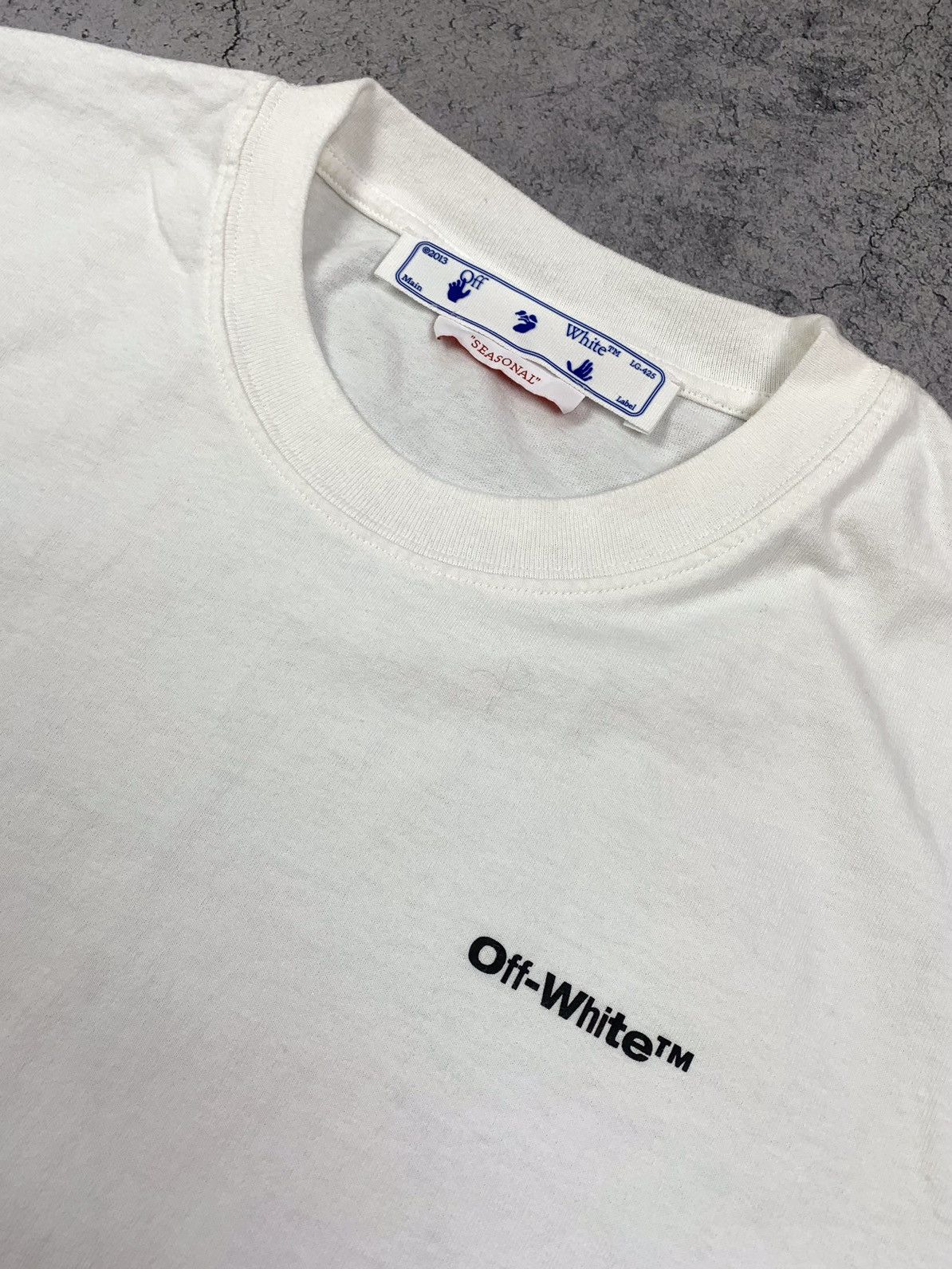 Off-White Off-White Seasonal 2013 Virgil Abloh T-Shirt Mens Size M-L Size US L / EU 52-54 / 3 - 4 Thumbnail