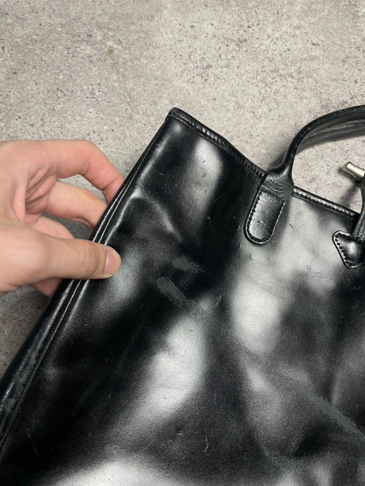 Longchamp LONGCHAMP LEATHER HANDBAG x DESIGNER x VINTAGE x RARE Size ONE SIZE - 9 Thumbnail