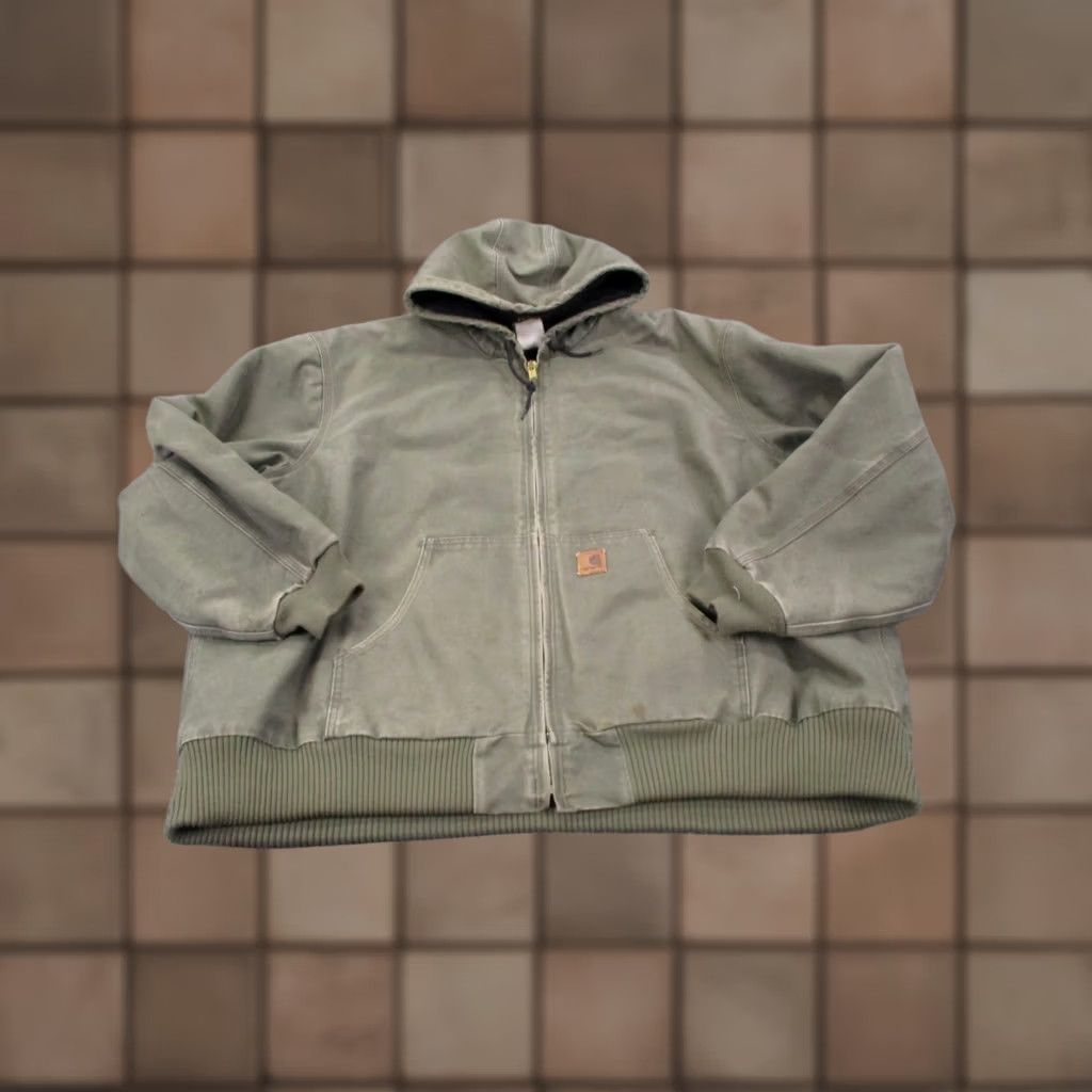 Carhartt Carhartt Jacket Men 3XL Army Green Chore Coat Hooded Heavy Vintage Work J130 ARG Set Size US XXL / EU 58 / 5 - 1 Thumbnail
