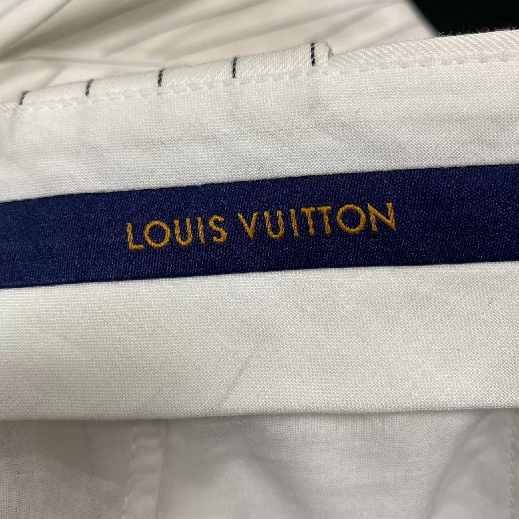 Louis Vuitton LV 25 New Nautical Silk Striped Trousers Size 38 Size 27" / US 4 / IT 40 - 4 Thumbnail