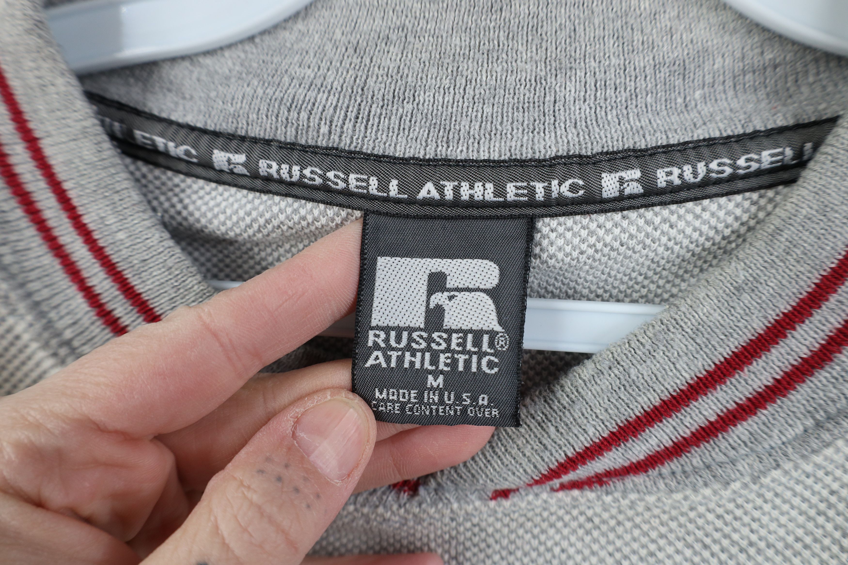 Russell Athletic Vintage 90s Russell Athletic Thermal Knit Sweatshirt USA Size US M / EU 48-50 / 2 - 9 Thumbnail