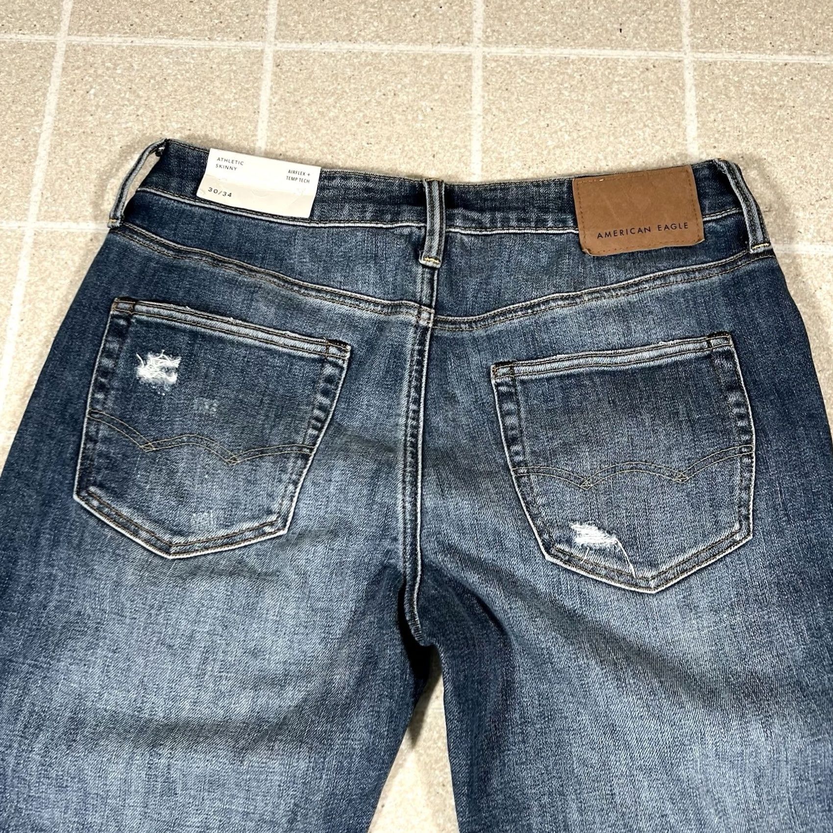 American Eagle Outfitters NWT American Eagle Outfitters Men’s Skinny Jeans Athletic 30x34 Distressed Blue NWT Mens Jeans 30 34 Distressed Athletic Skinny Jeans Size US 30 / EU 46 - 7 Thumbnail