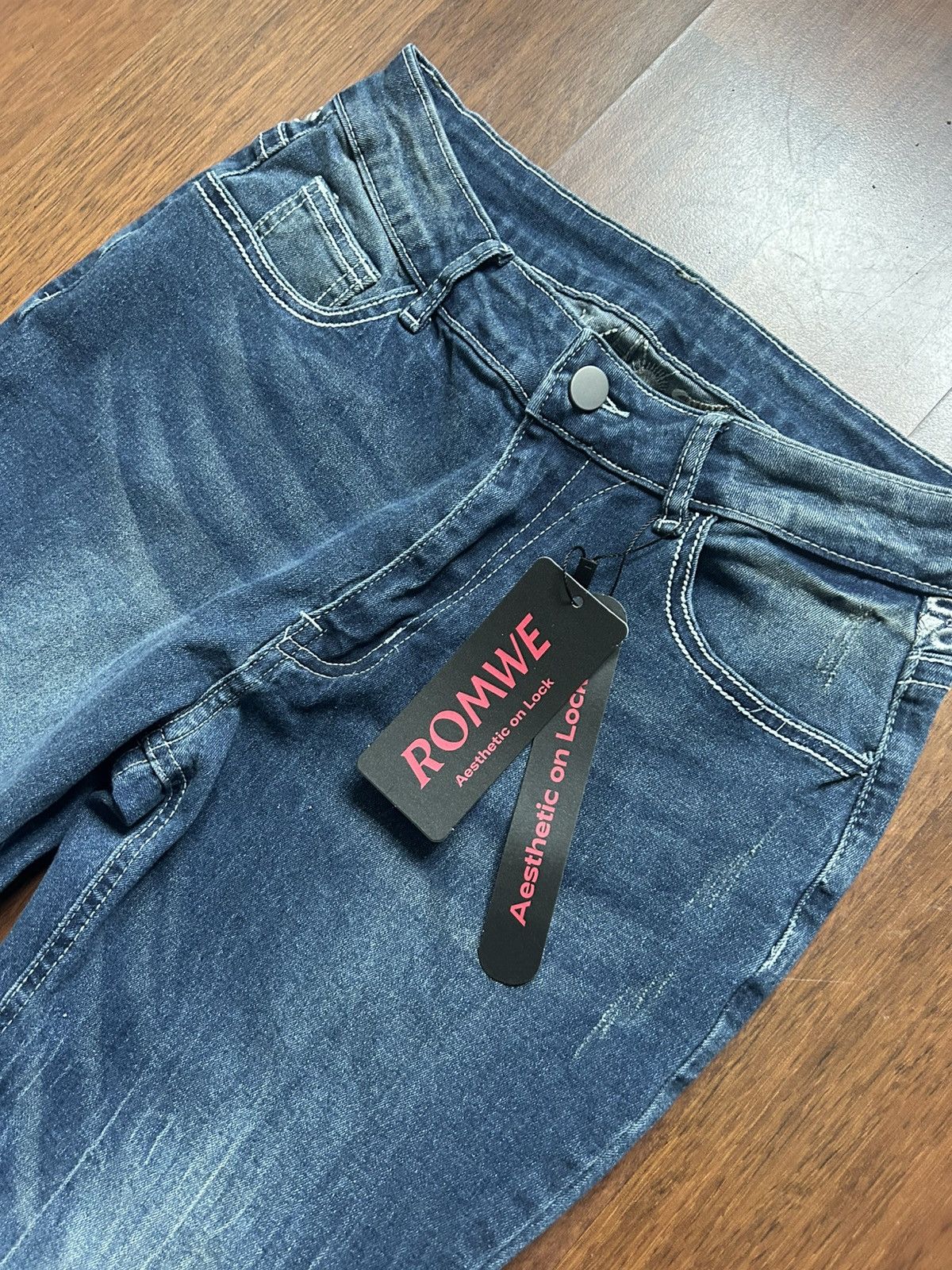Japanese Brand Vintage Flared Boot Cut Denim Jeans Y2K Streetwear Size 38 Size 28" / US 6 / IT 42 - 10 Thumbnail
