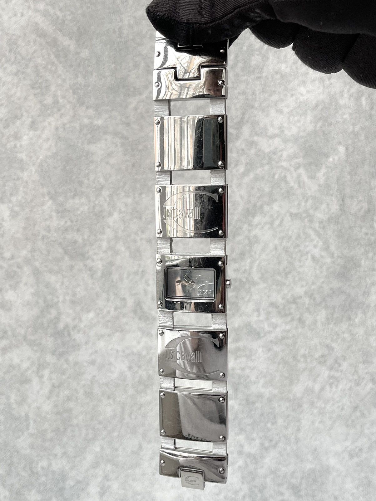 Just Cavalli Archive Just Cavalli Y2K Mirror Logo Bracelet Watch Silver Size ONE SIZE - 5 Thumbnail