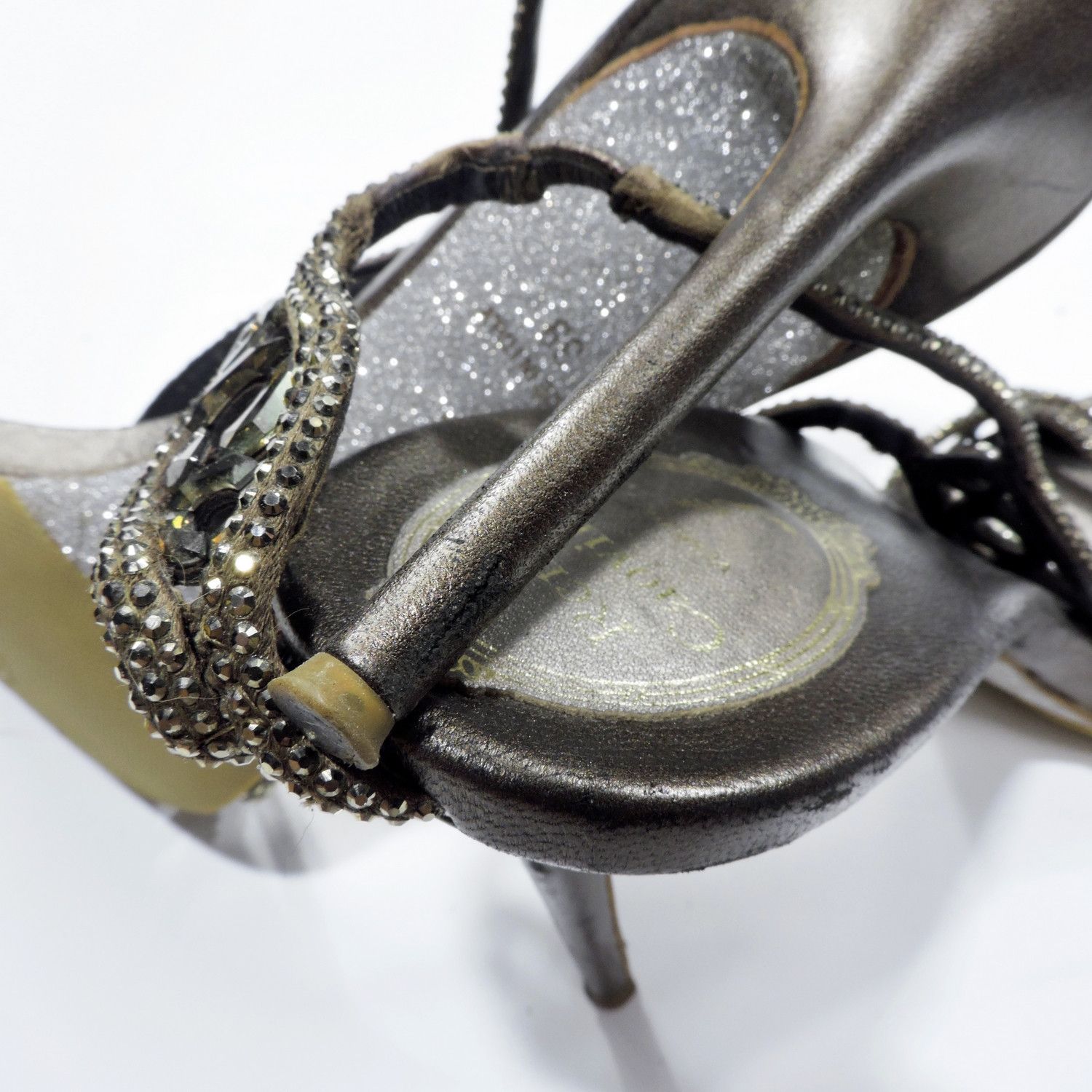 Rene Caovilla RENE CAOVILLA GLITTER VIBRAM HEELS Size US 9 / IT 39 - 11 Thumbnail