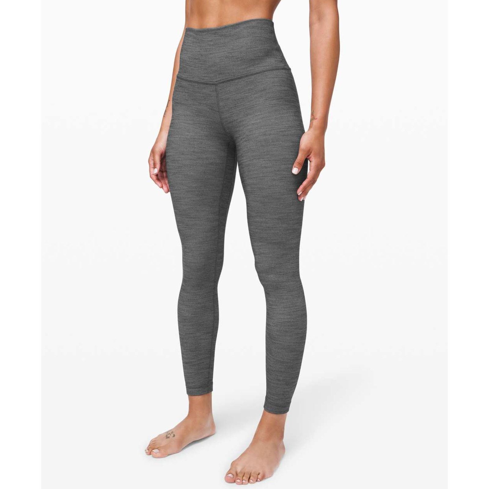 Lululemon Lululemon Align Pant 25" Herringbone Heathered Leggings 2 Size 26" / US 2 / IT 38 - 1 Thumbnail