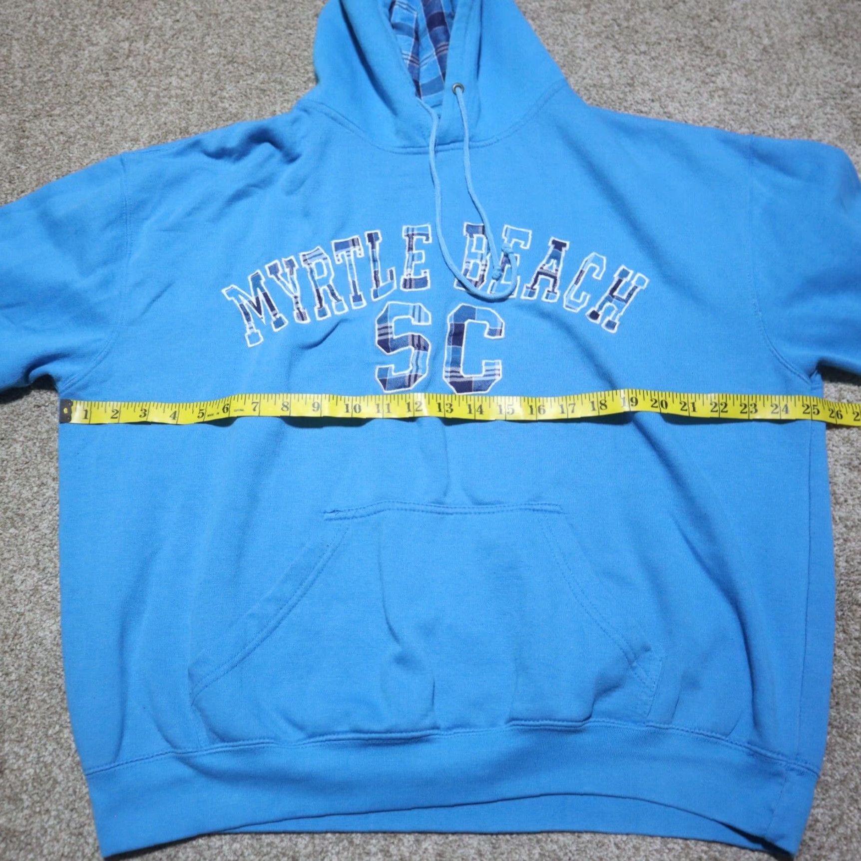 Hanes Hanes Hoodie Unisex Adults XL Blue Logo Kangaroo Pocket Hooded Sweatshirt Jersey Cotton Polyester Beach Theme Pullover Size US XL / EU 56 / 4 - 4 Thumbnail