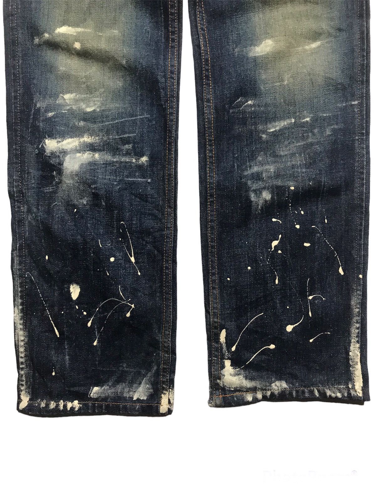 Levi's × Levi's Vintage Clothing Levi's 755 Red Tab Tight Baker Pants Paint Splatter W30 Size US 30 / EU 46 - 6 Thumbnail