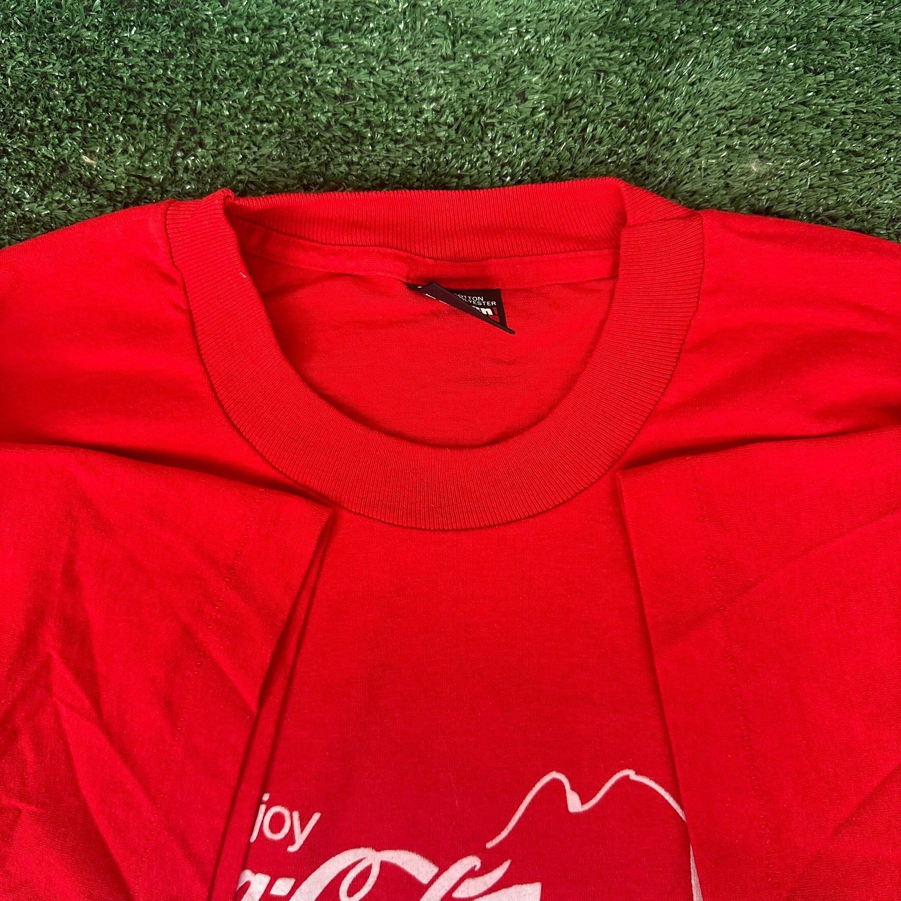 Coca Cola Vintage 80s Coca Cola Flavors New England Map T-Shirt Single Size US XL / EU 56 / 4 - 4 Thumbnail