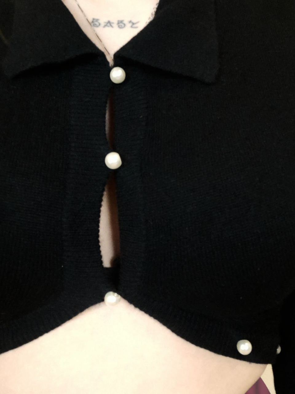 Comme des Garcons Vintage Archival Tricot Comme Des Garcons Cropped pearl Top Size S / US 4 / IT 40 - 7 Thumbnail