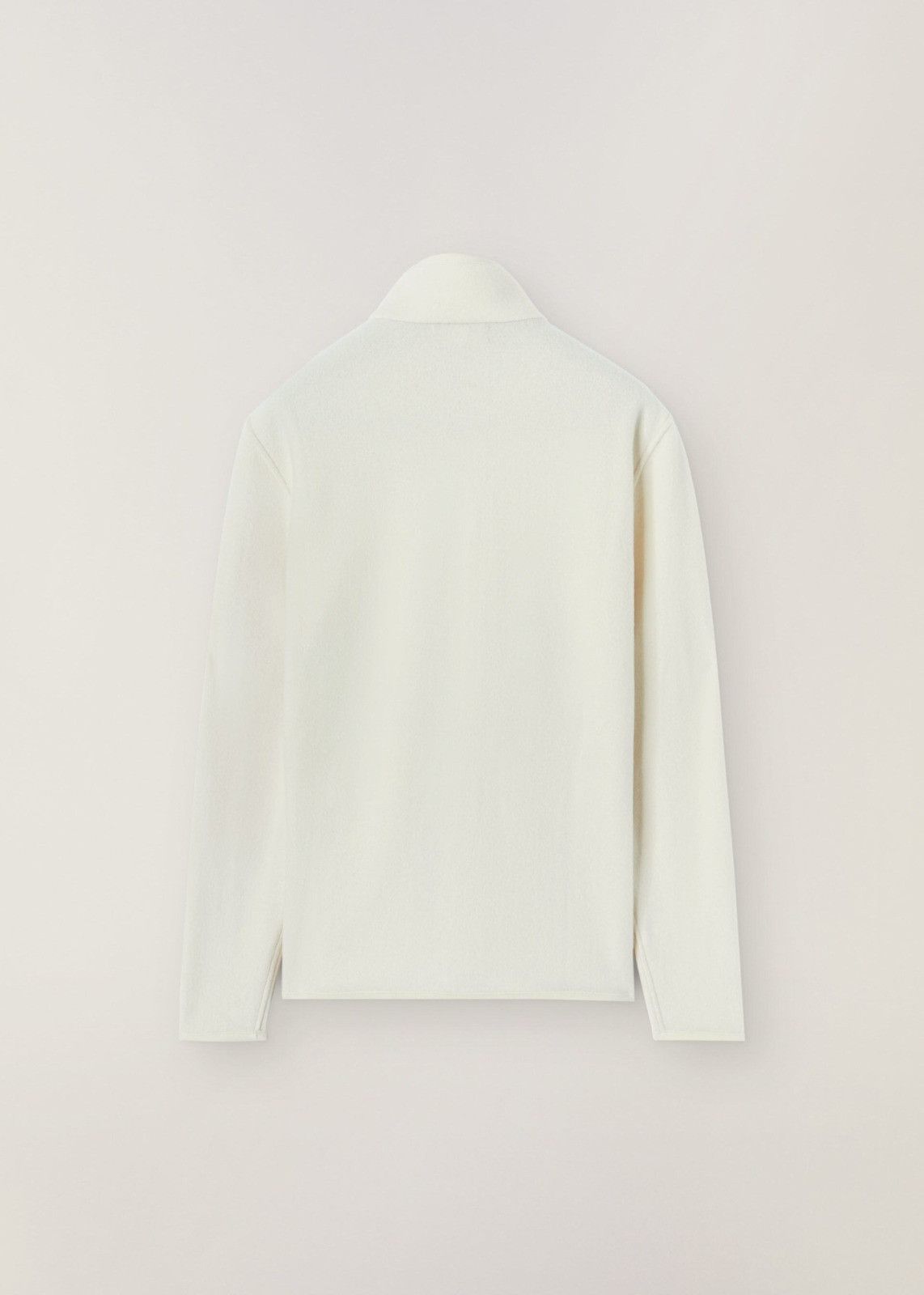 Loro Piana o1srvl11e1124 Zip-Up Bomber Jacket in White Size US M / EU 48-50 / 2 - 2 Thumbnail