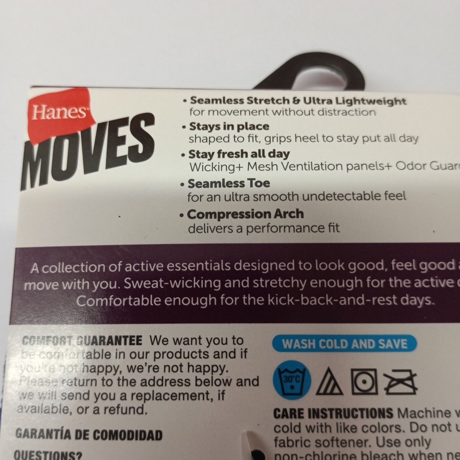 Hanes Hanes Moves Ankle Socks 6 Pairs Women's Size 5-9 Assorted Size ONE SIZE - 6 Thumbnail