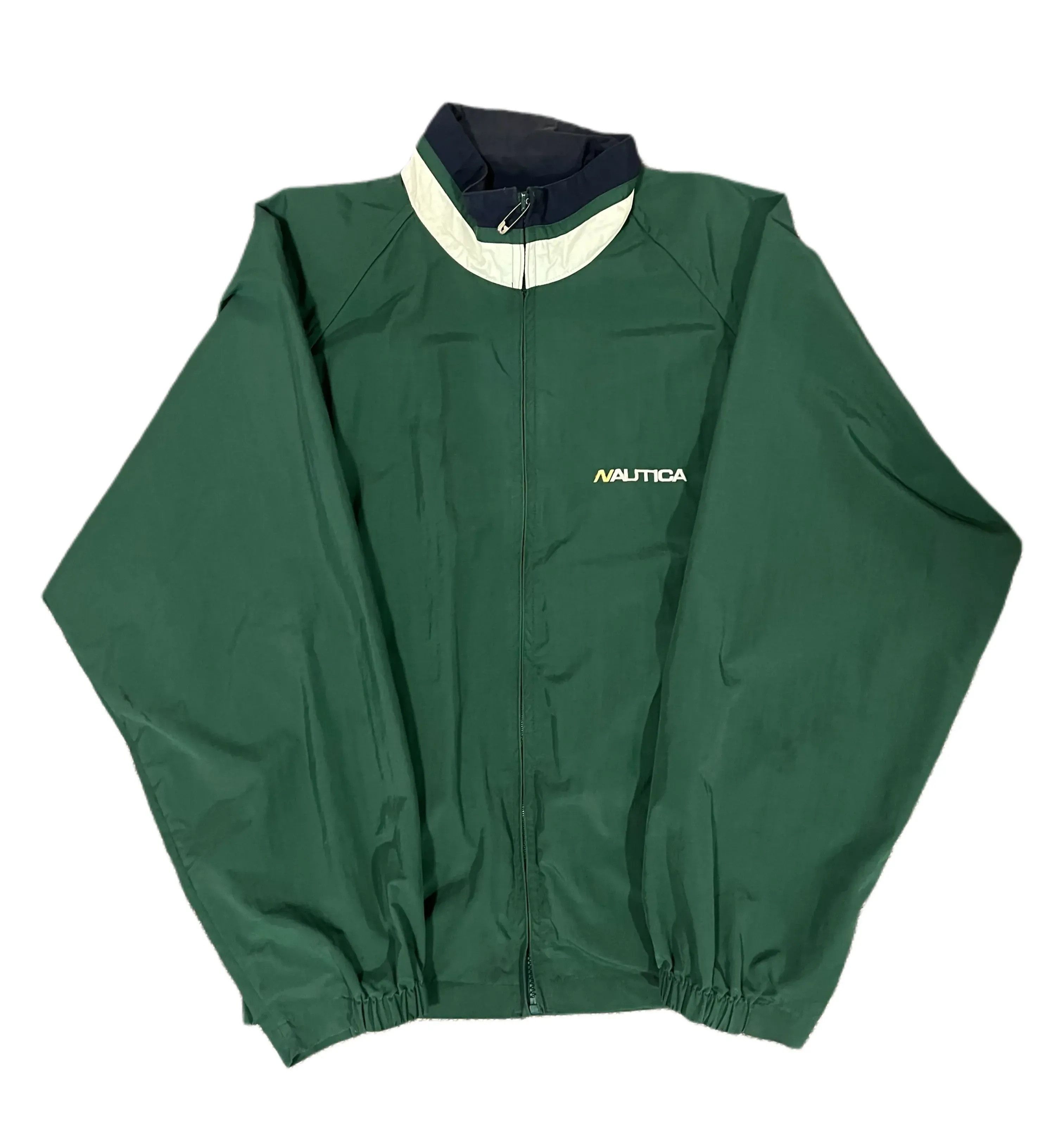 Nautica × Vintage 1990s Nautica Challenge Sailing Rain Jacket Green Size US L / EU 52-54 / 3 - 2 Thumbnail