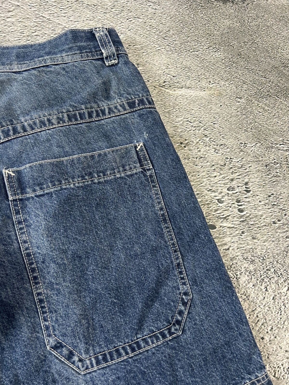 JNCO JNCO Jorts Y2K vintage blue denim shorts big logo Size US 32 / EU 48 - 8 Thumbnail