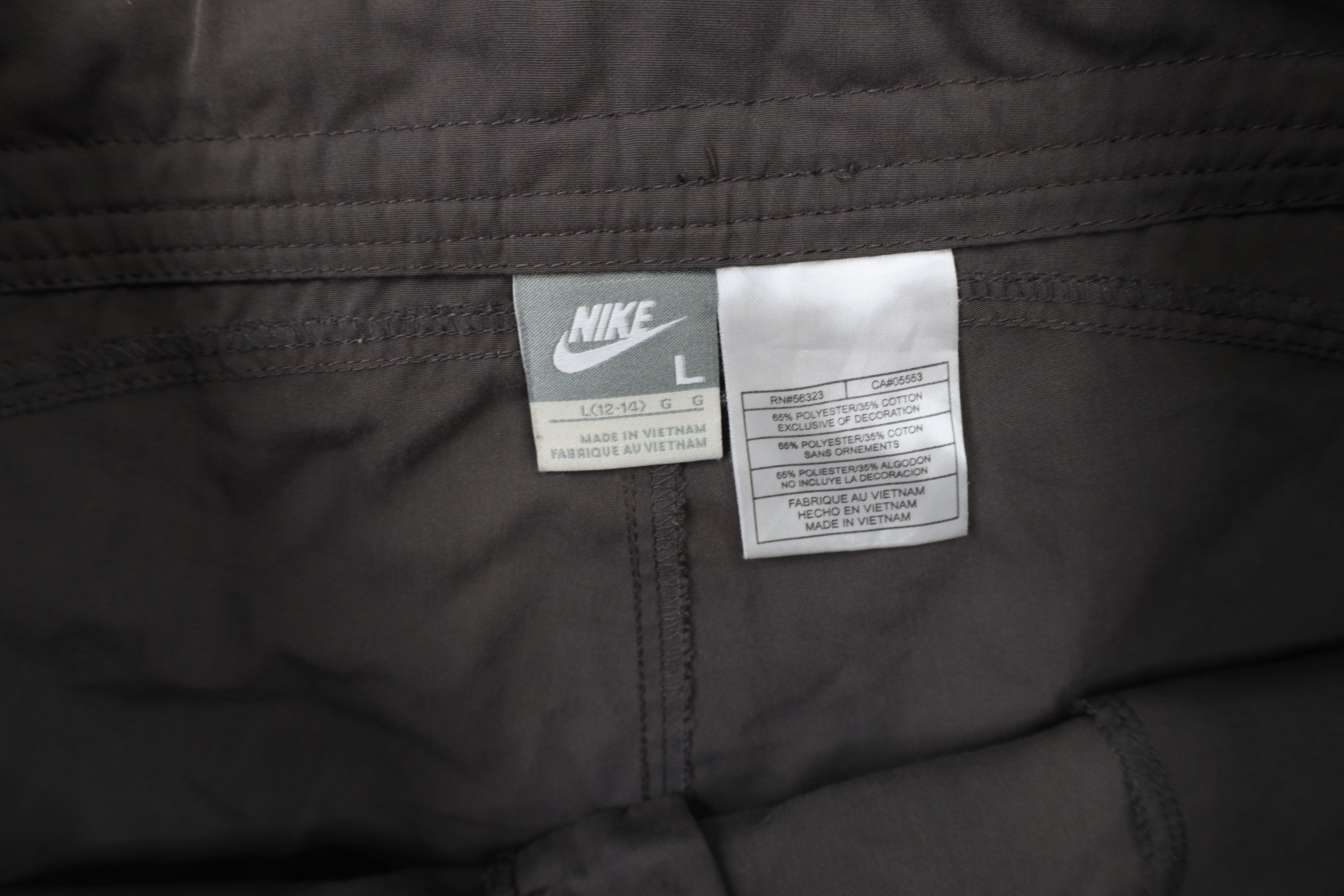 Nike × Vintage Vintage 90s Y2K Nike Mini Swoosh Tie Leg Bermuda Shorts Size 36" / US 14 / IT 50 - 6 Thumbnail