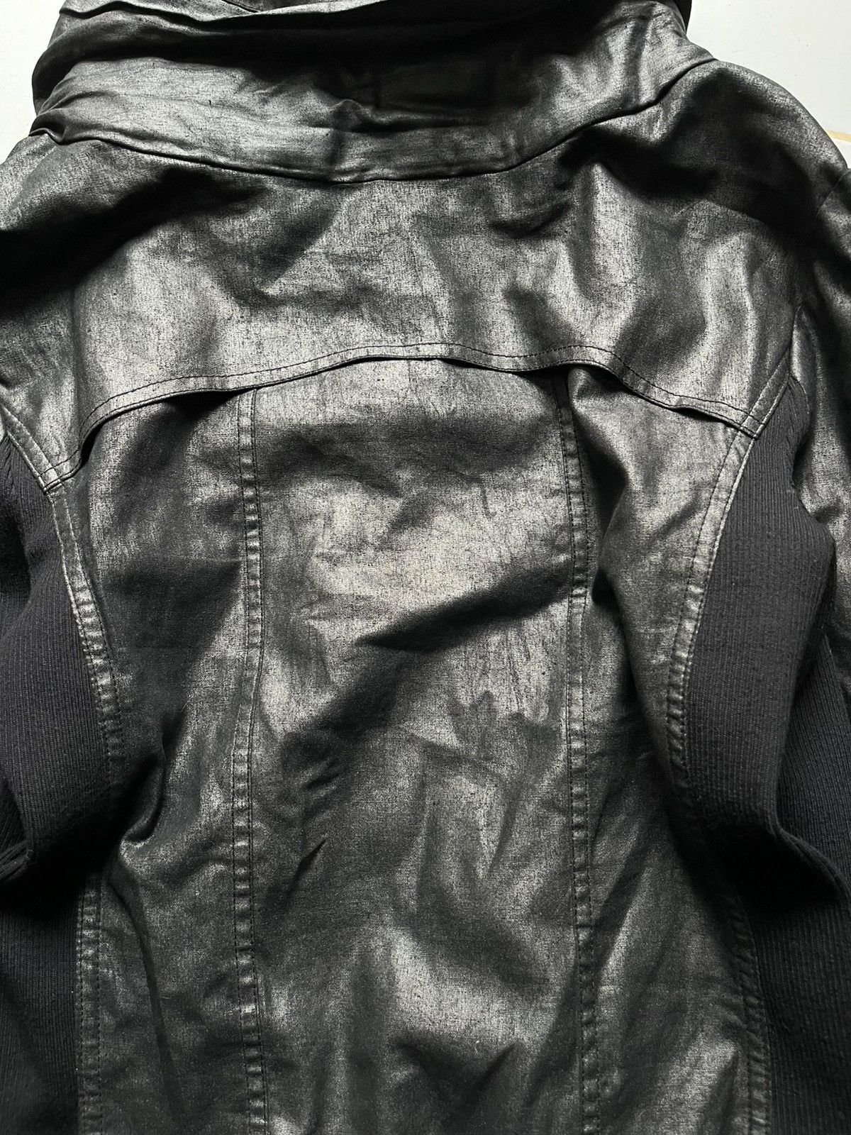 BUFFALO BOBS 2000s Rendez-Vouz waxed black vkei bono jacket Size US M / EU 48-50 / 2 - 5 Thumbnail