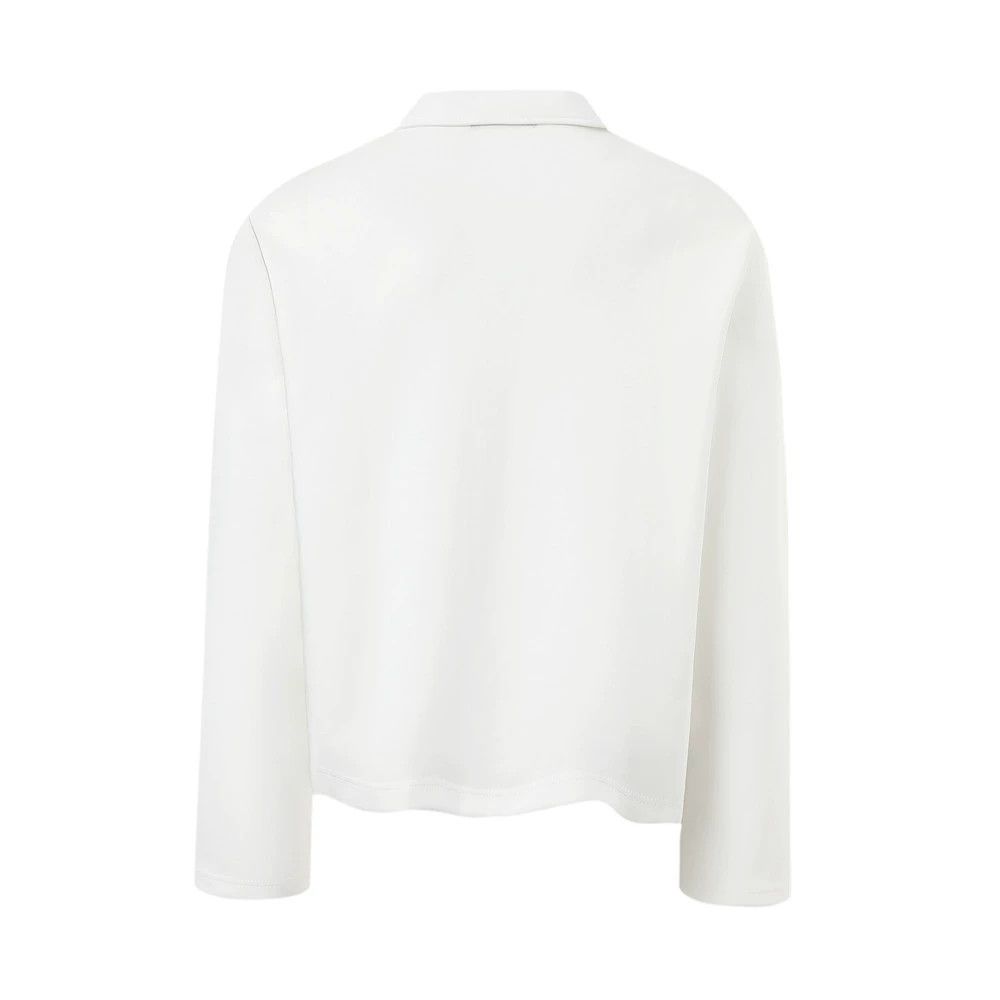 Vintage Men's badge and letter print long-sleeved lapel T-shirt Size US L / EU 52-54 / 3 - 2 Thumbnail