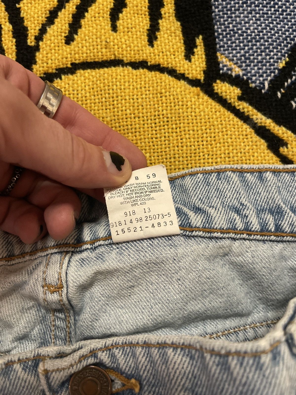 Levi's Vintage 90s Levis 512 Made In USA Jeans Size US 34 / EU 50 - 4 Thumbnail