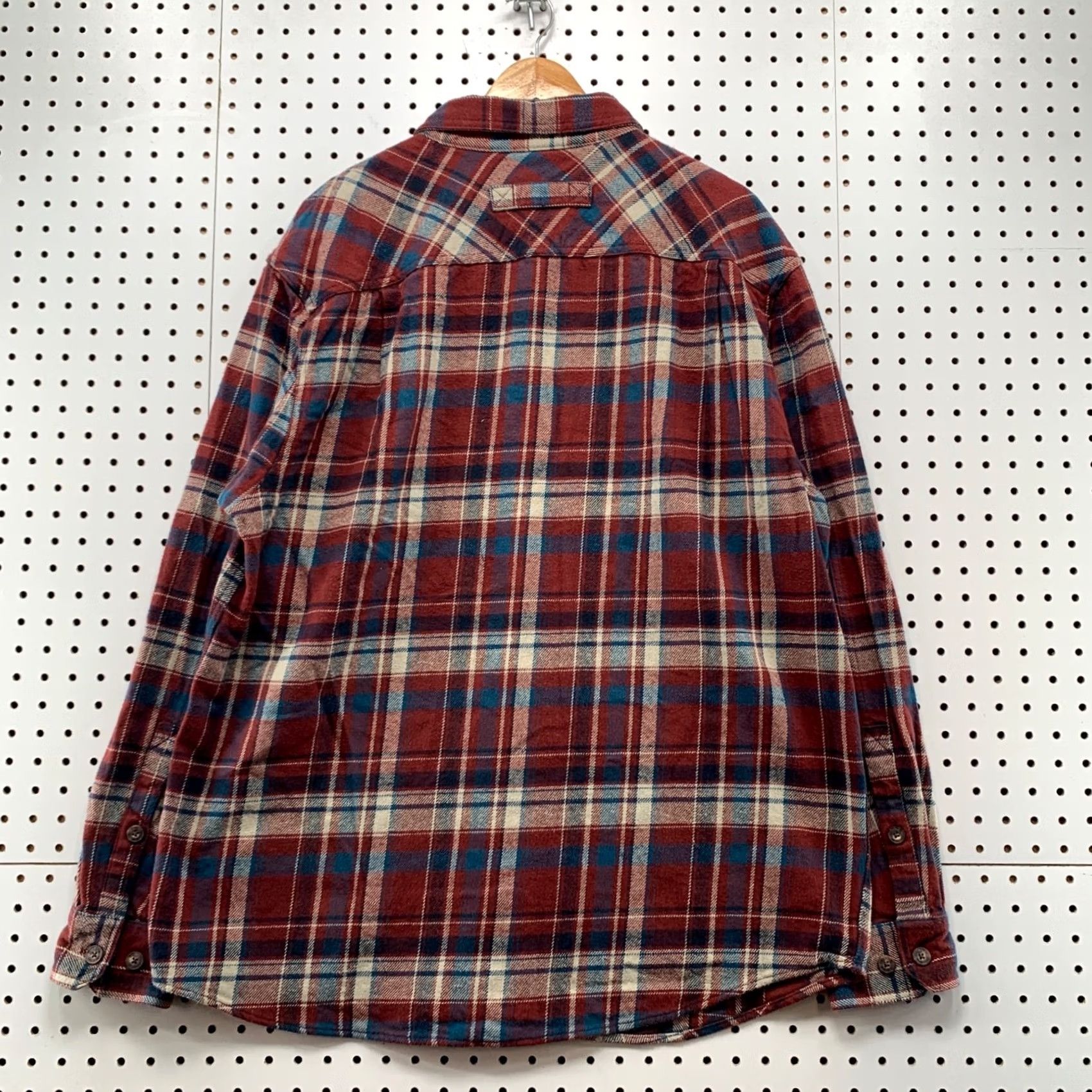 Vintage Duluth Shirt Mens LT Red Heavyweight Flannel Button Shacket Size US L / EU 52-54 / 3 - 2 Thumbnail